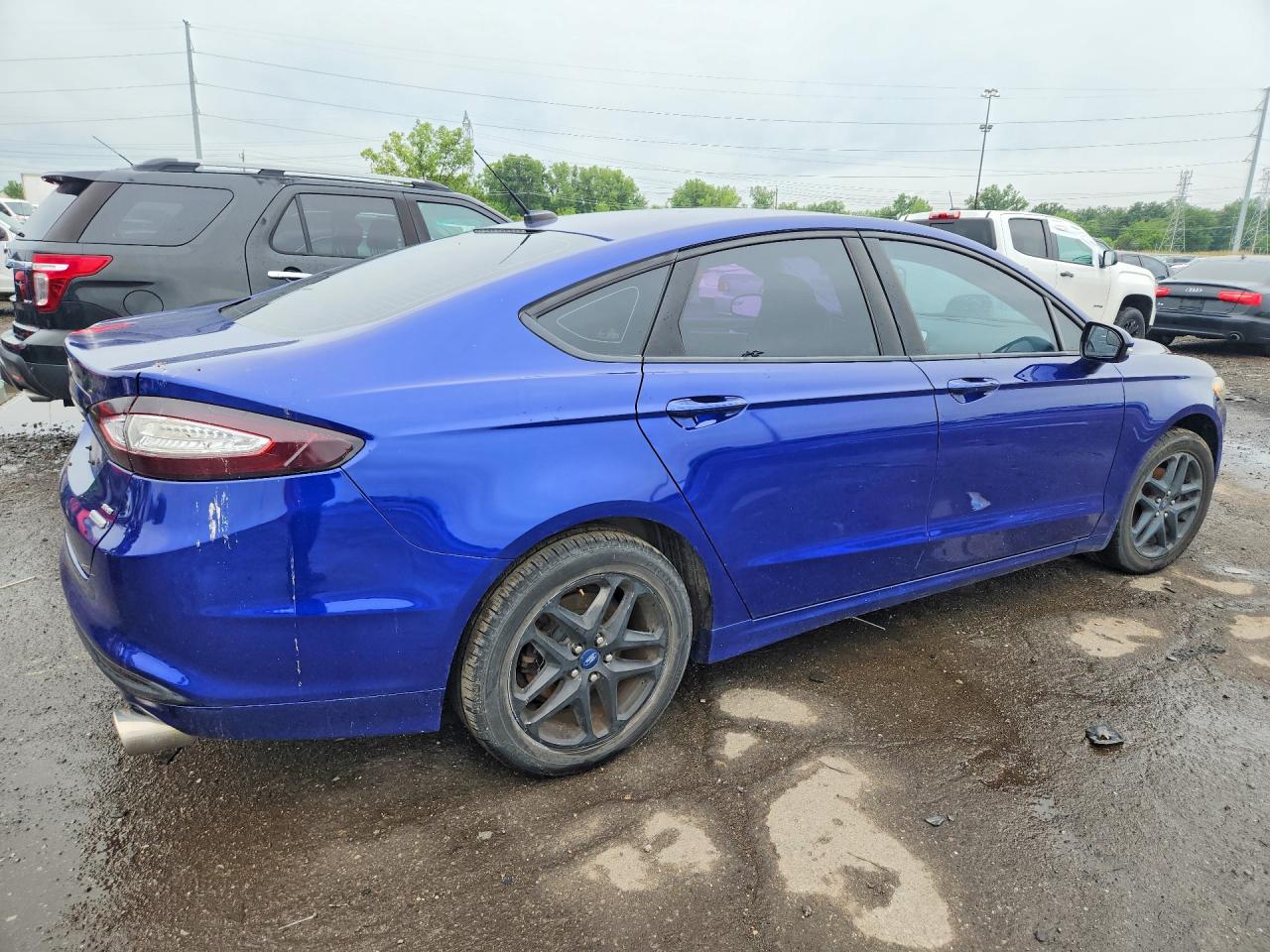 2015 Ford Fusion Se Blue vin: 1FA6P0HD9F5116652