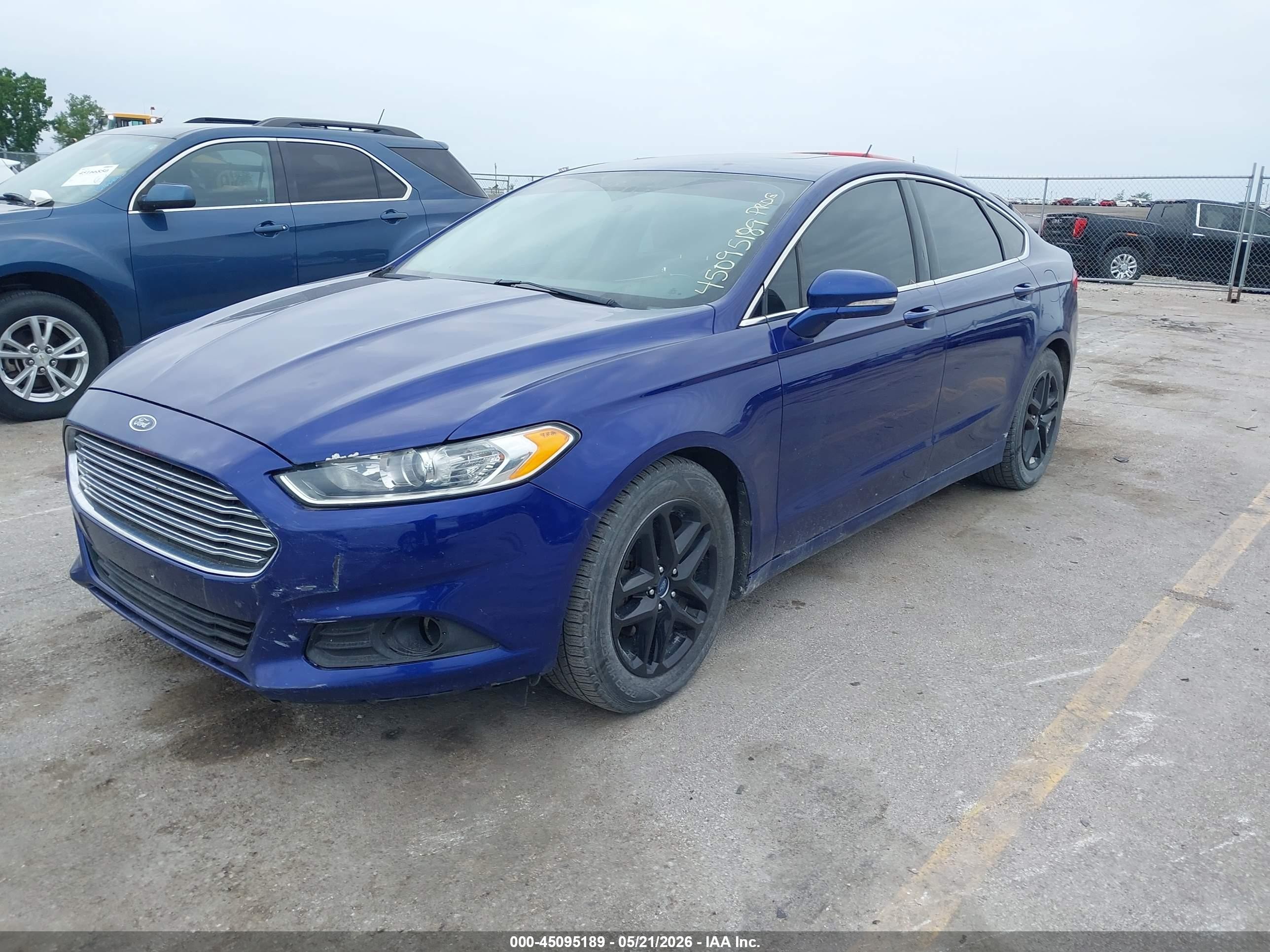 2015 Ford Fusion Se Blue vin: 1FA6P0HD9F5125545