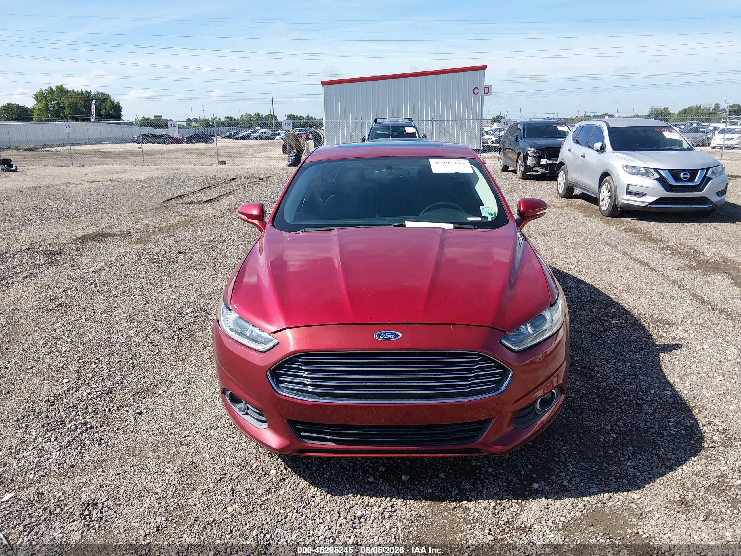 2016 Ford Fusion Se Burgundy vin: 1FA6P0HD9G5119472