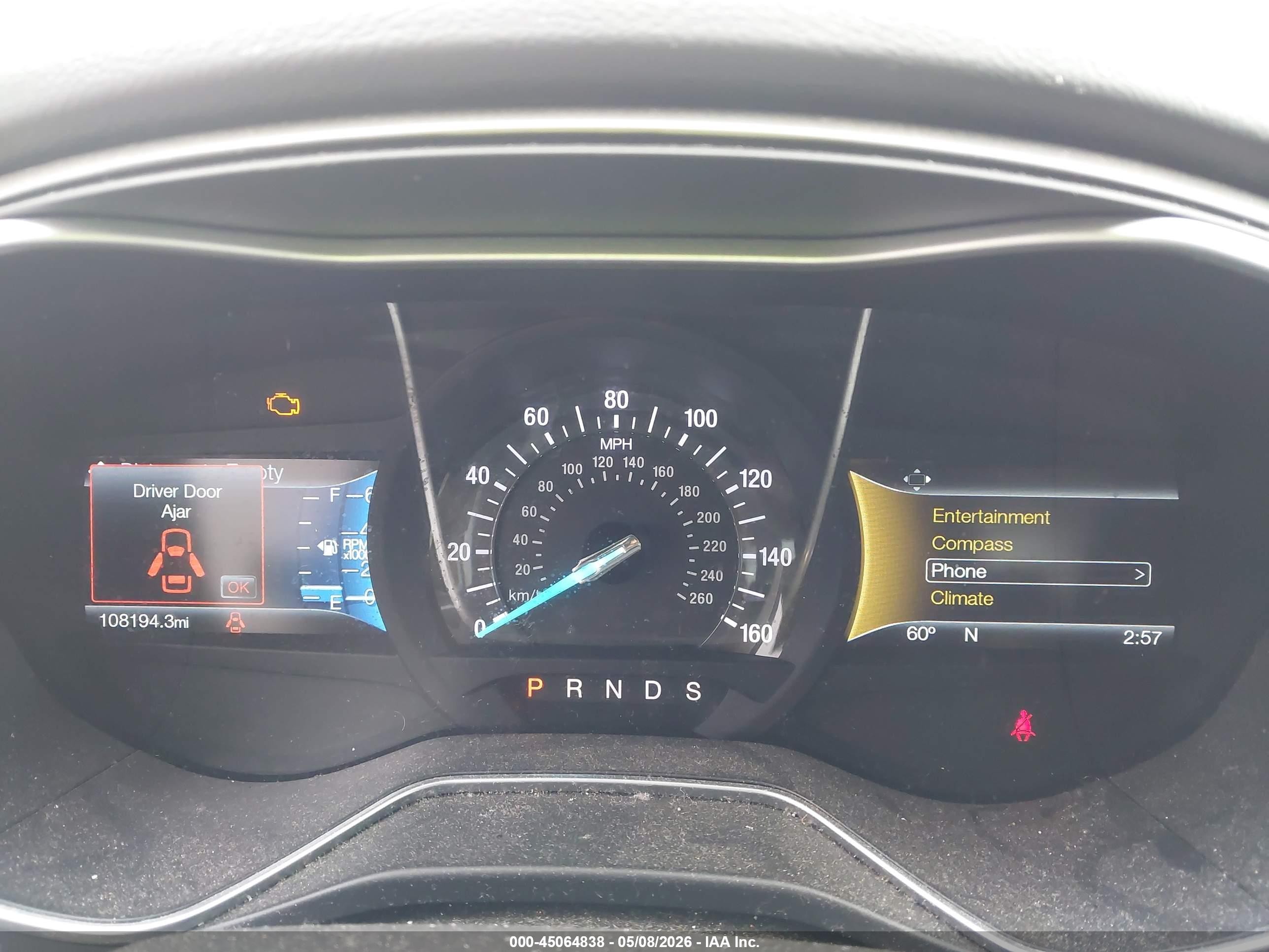 2016 Ford Fusion Se Черный vin: 1FA6P0HD9G5120850