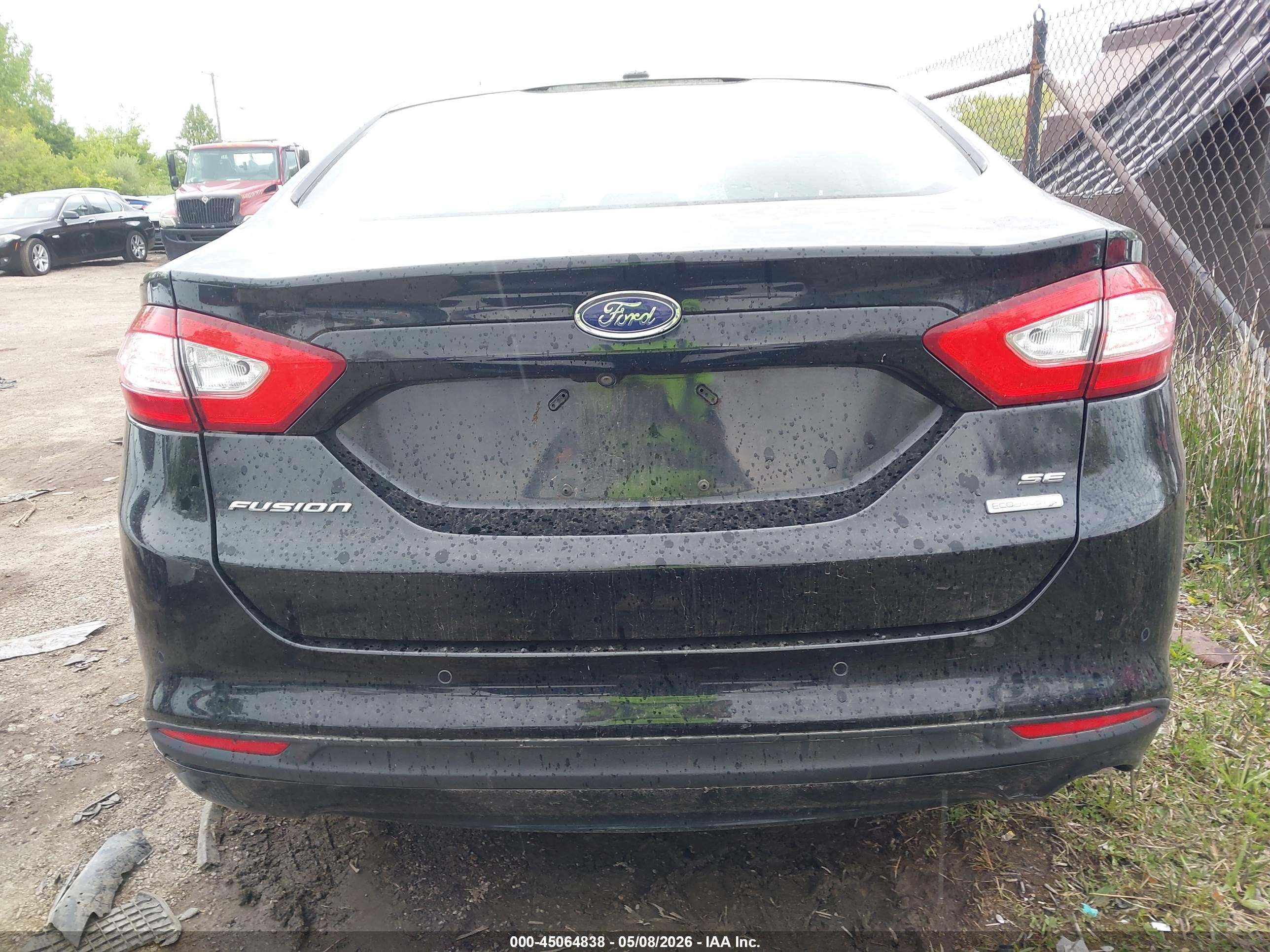 2016 Ford Fusion Se Черный vin: 1FA6P0HD9G5120850