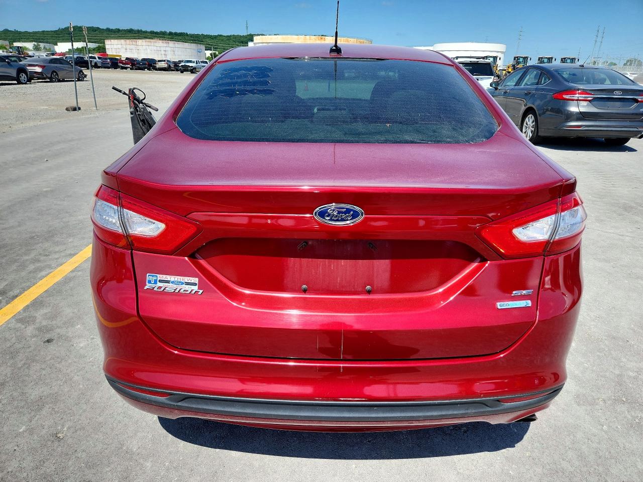 2014 Ford Fusion Se Red vin: 1FA6P0HDXE5386732