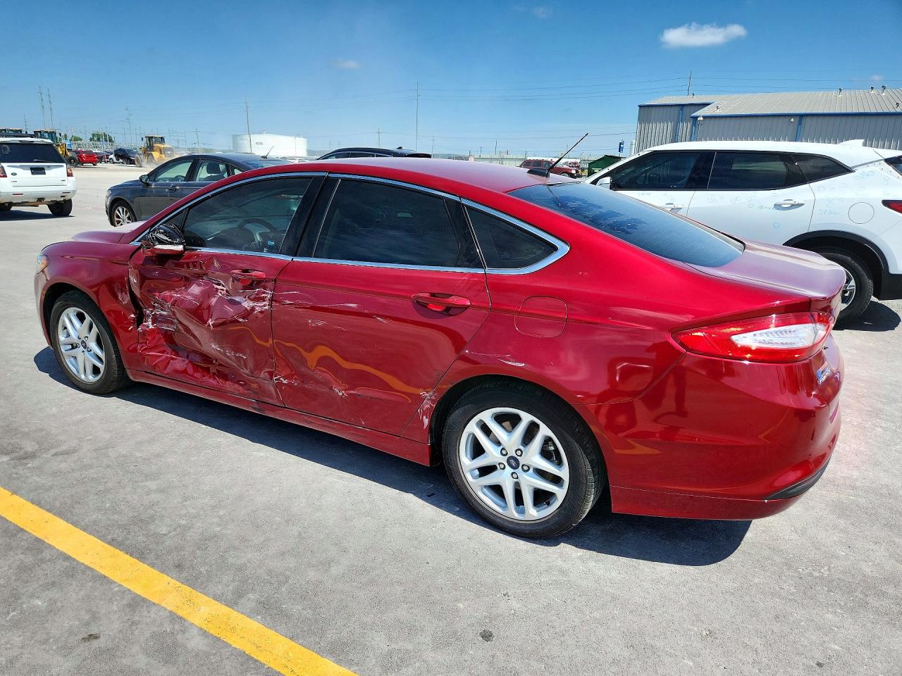 2014 Ford Fusion Se Red vin: 1FA6P0HDXE5386732
