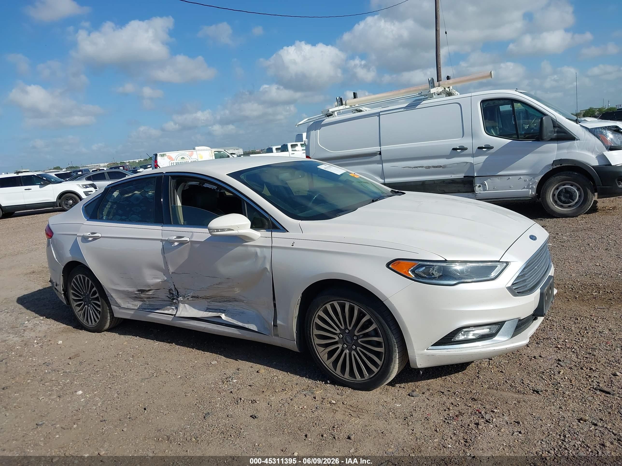 2015 Ford Fusion Se White vin: 1FA6P0HDXF5114022