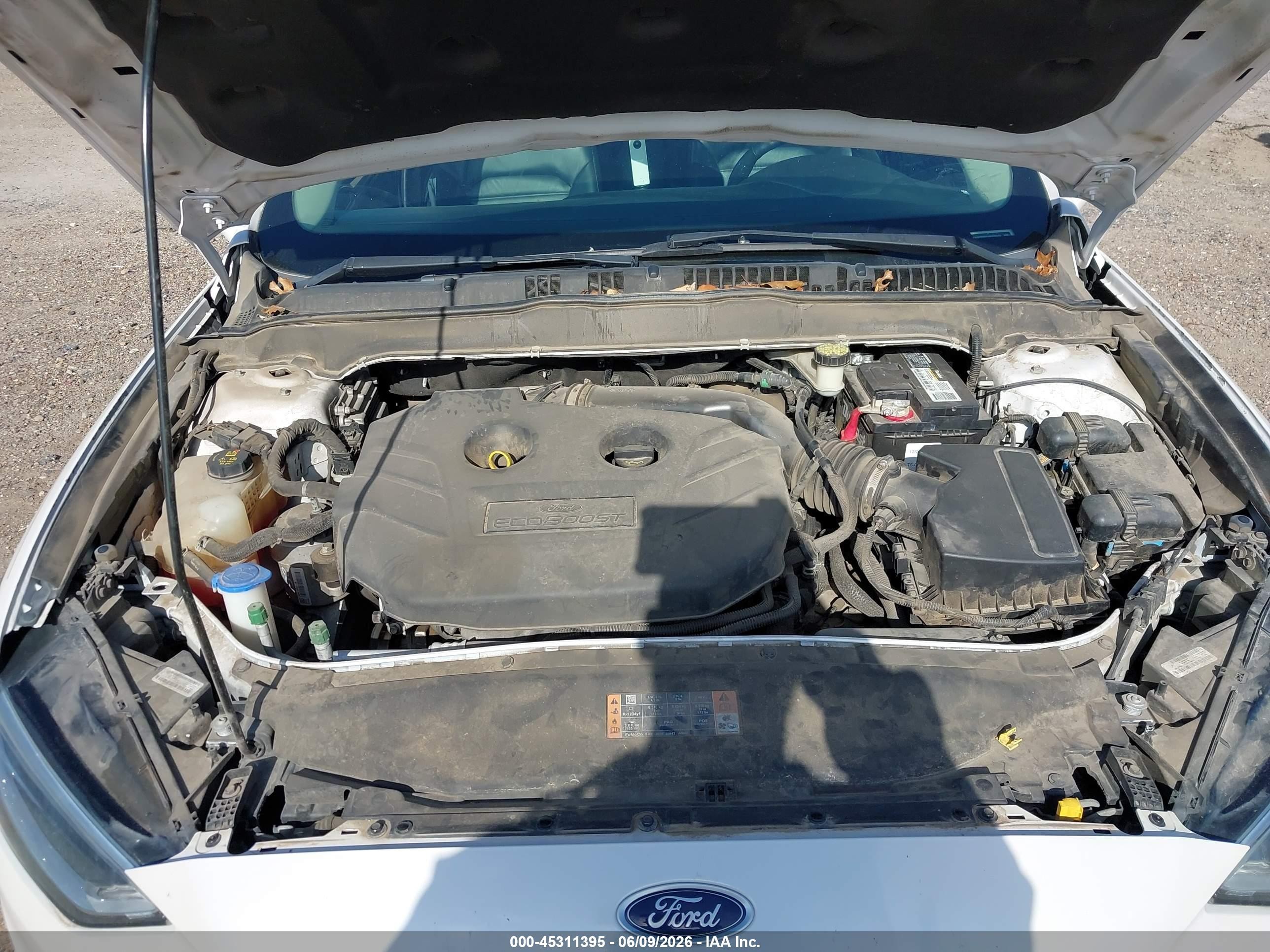 2015 Ford Fusion Se White vin: 1FA6P0HDXF5114022