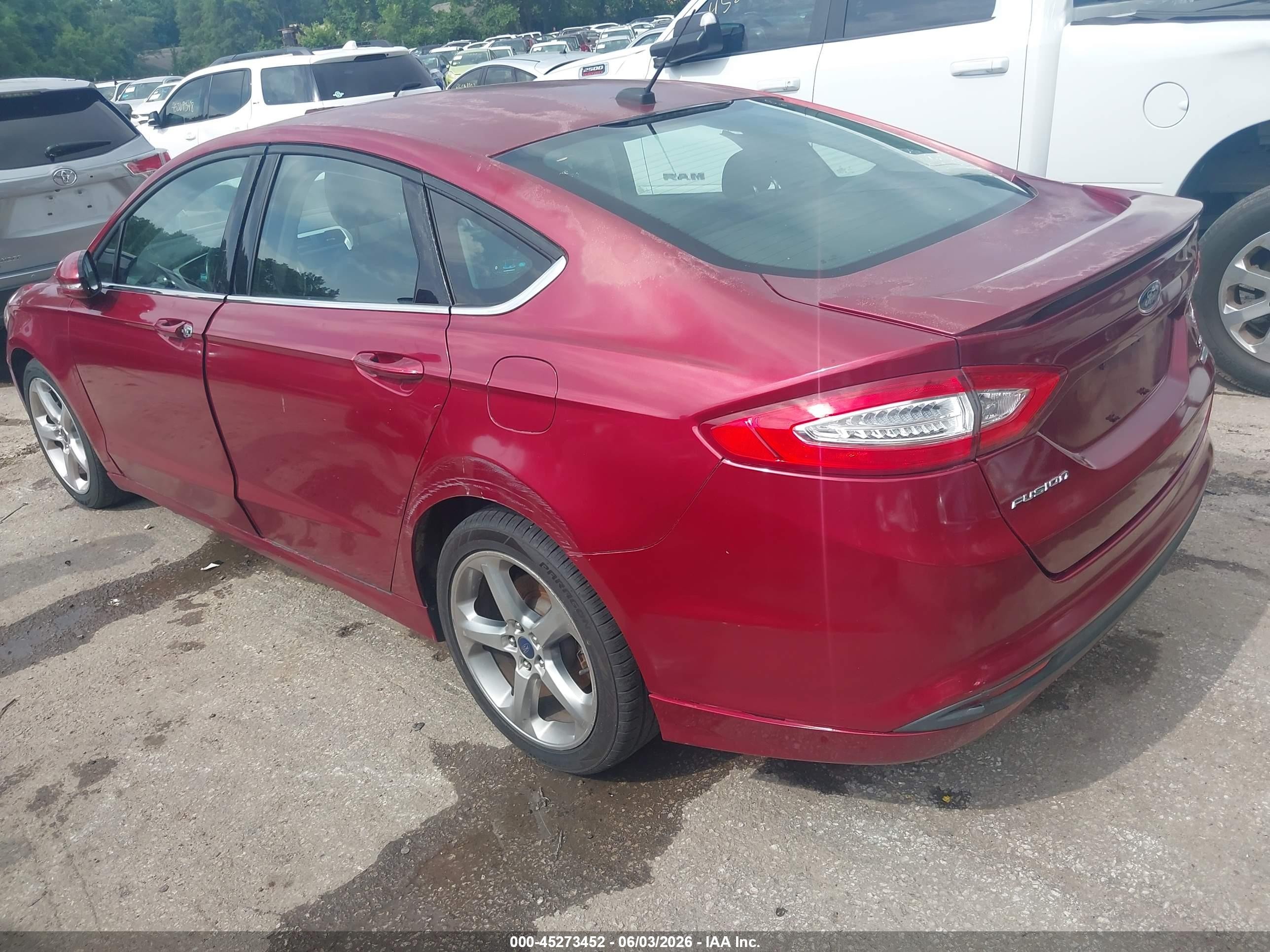 2015 Ford Fusion Se Red vin: 1FA6P0HDXF5125103