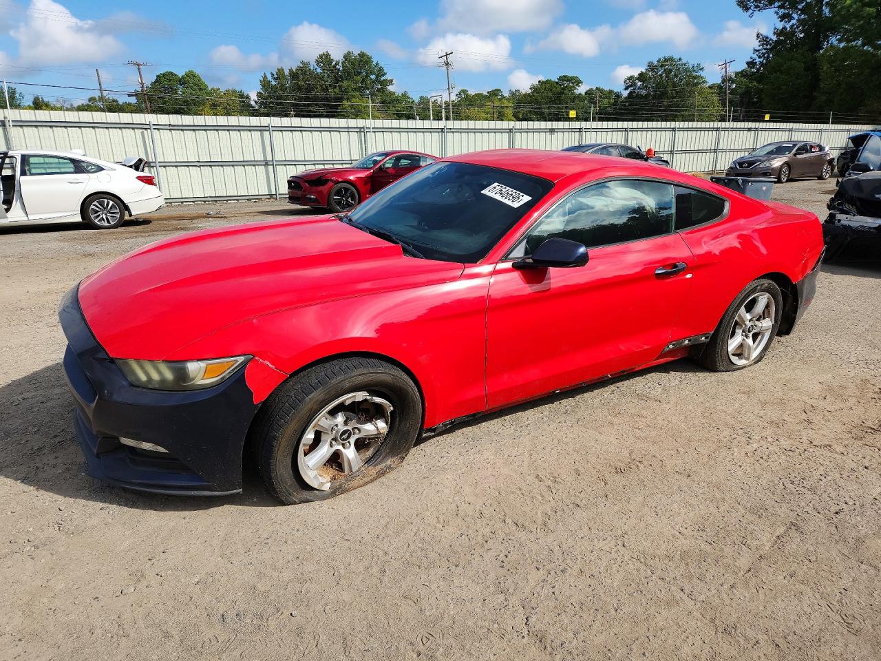 2015 Ford Mustang Red vin: 1FA6P8AM0F5347349