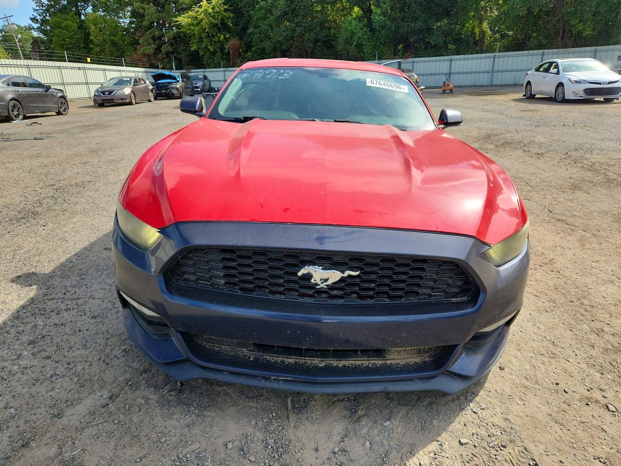 2015 Ford Mustang Red vin: 1FA6P8AM0F5347349