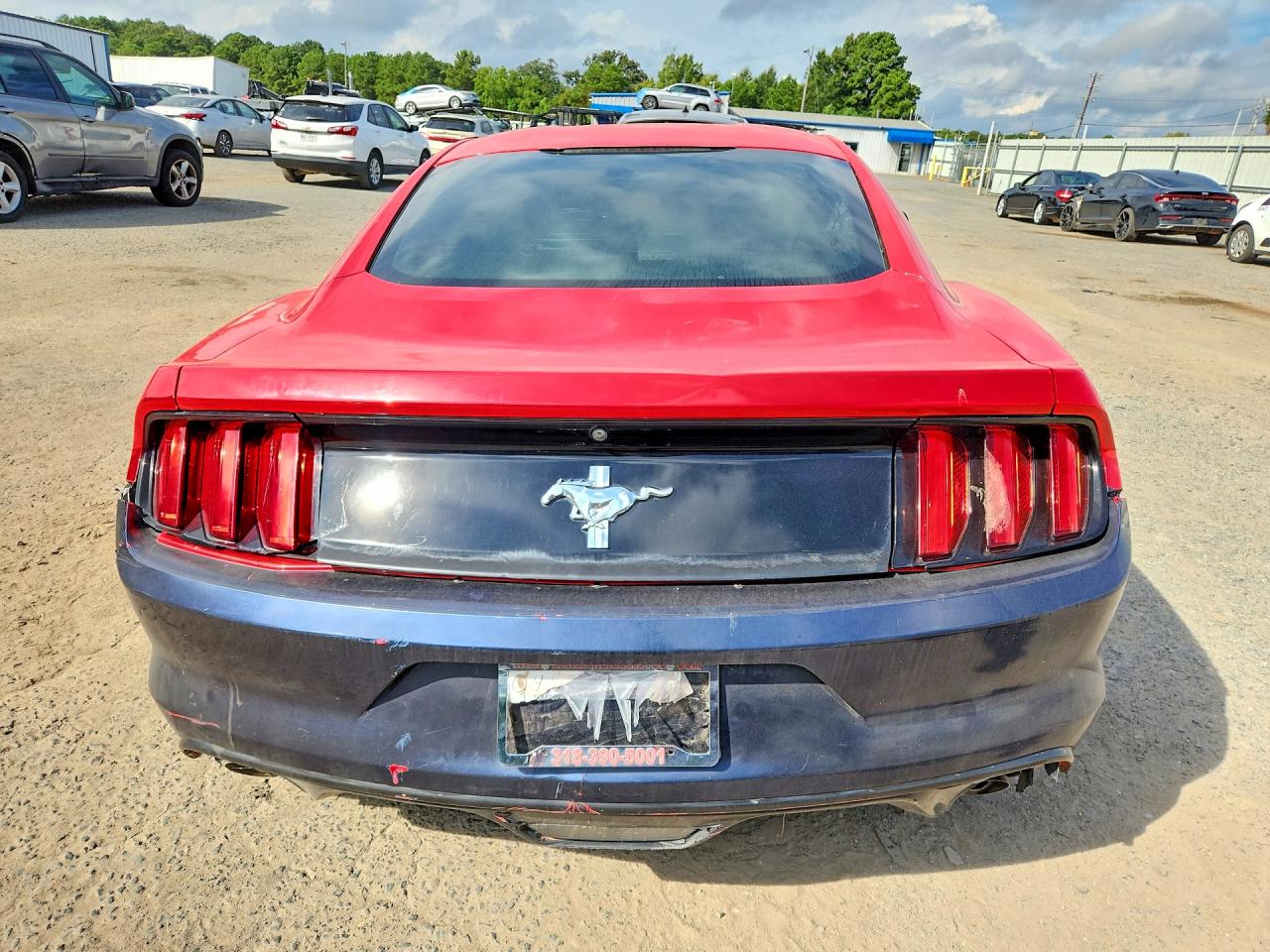 2015 Ford Mustang Red vin: 1FA6P8AM0F5347349