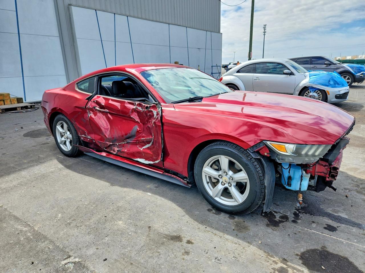 2015 Ford Mustang Red vin: 1FA6P8AM0F5367228