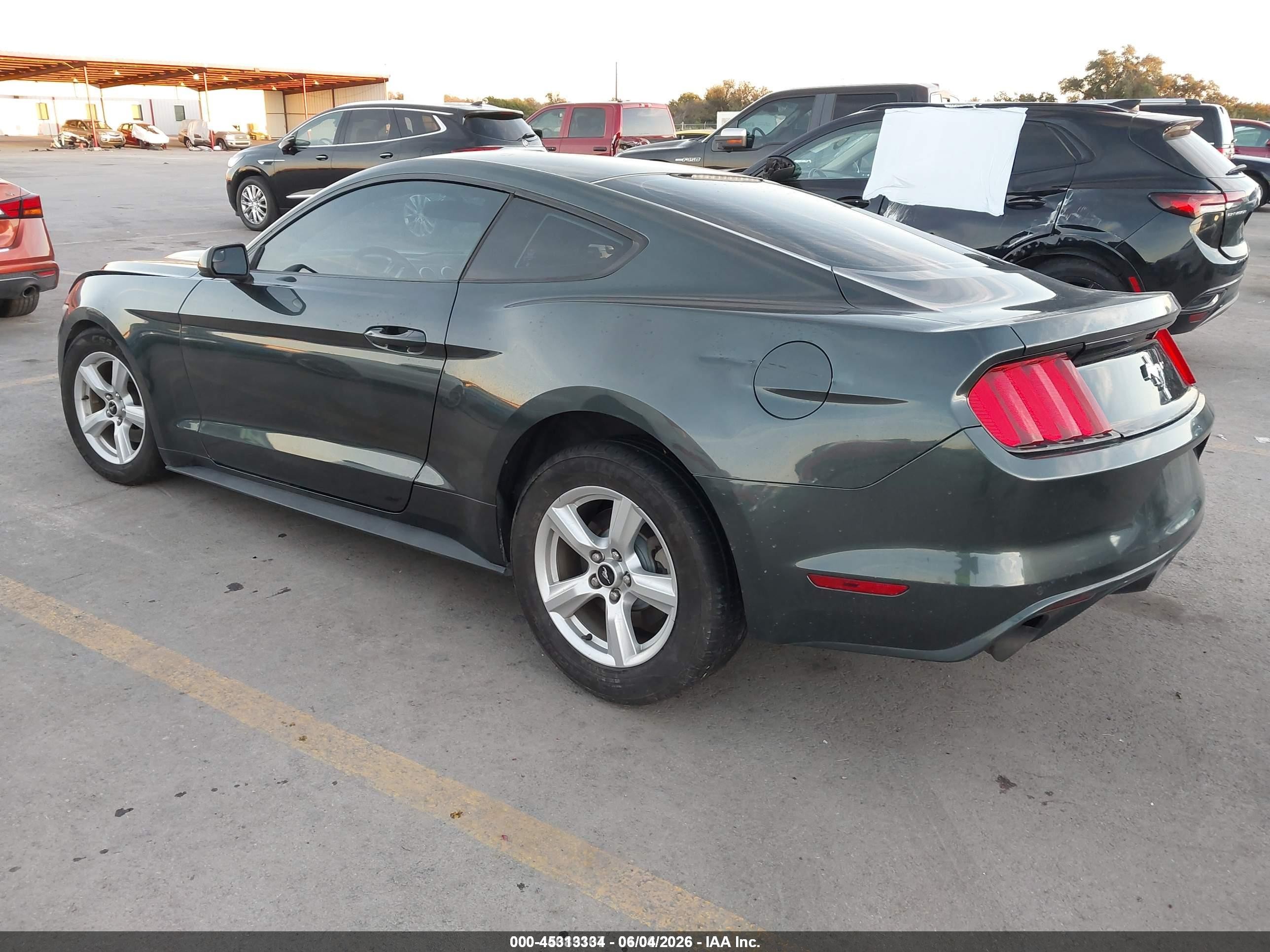 2015 Ford Mustang V6 Серый vin: 1FA6P8AM0F5370453