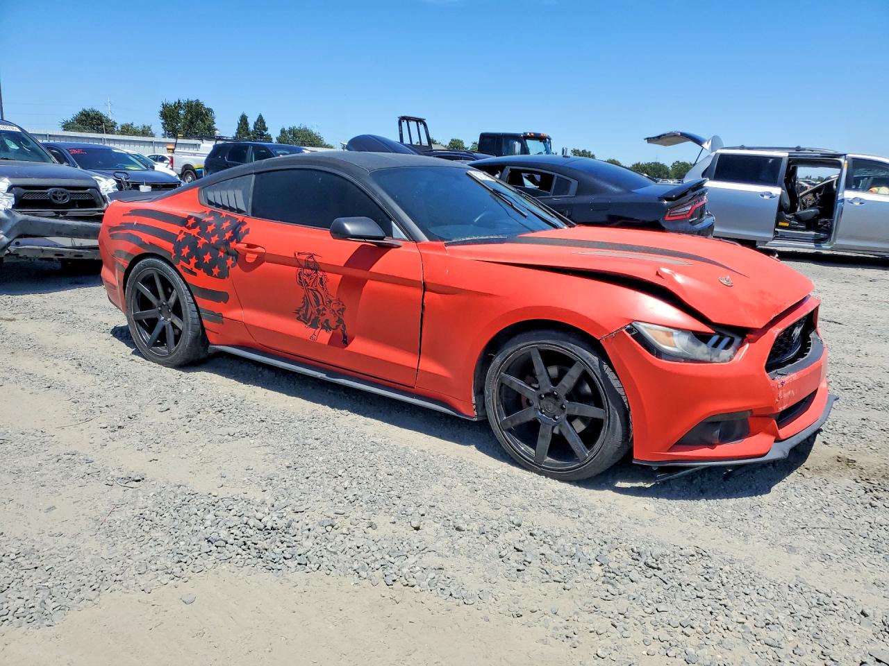 2015 Ford Mustang Red vin: 1FA6P8AM0F5405119