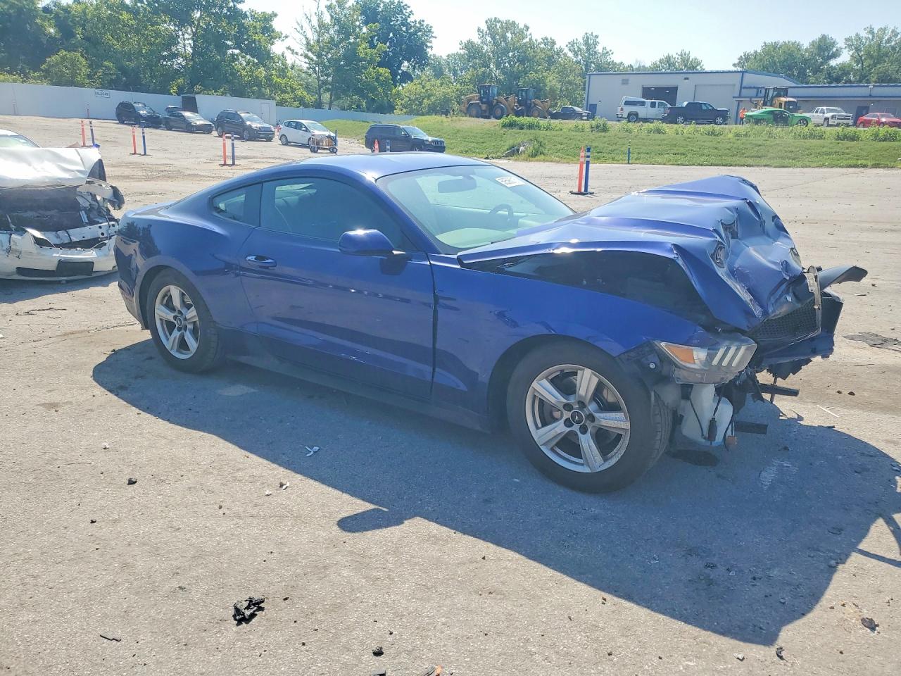 2015 Ford Mustang Blue vin: 1FA6P8AM0F5407582