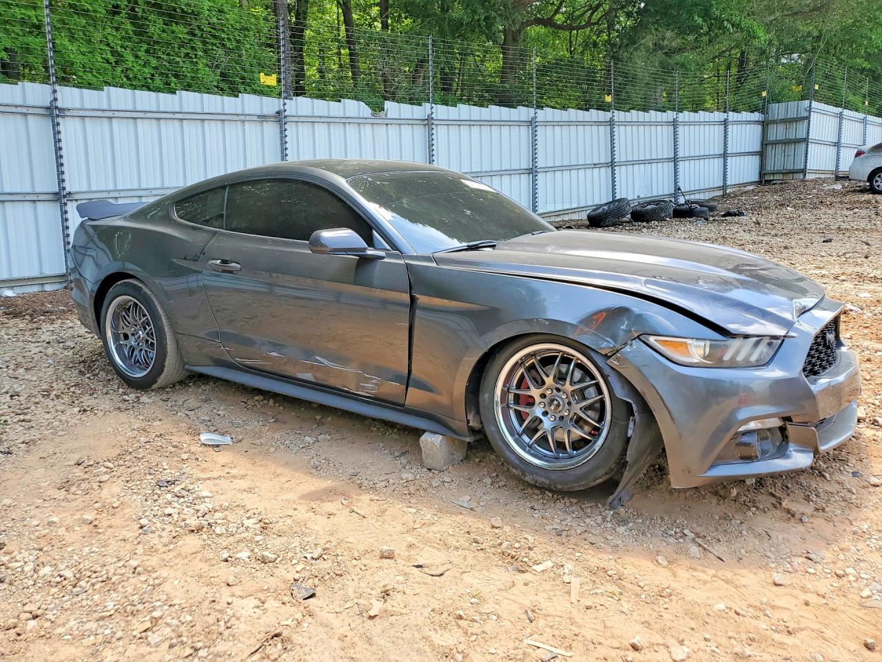 2015 Ford Mustang Gray vin: 1FA6P8AM1F5358005