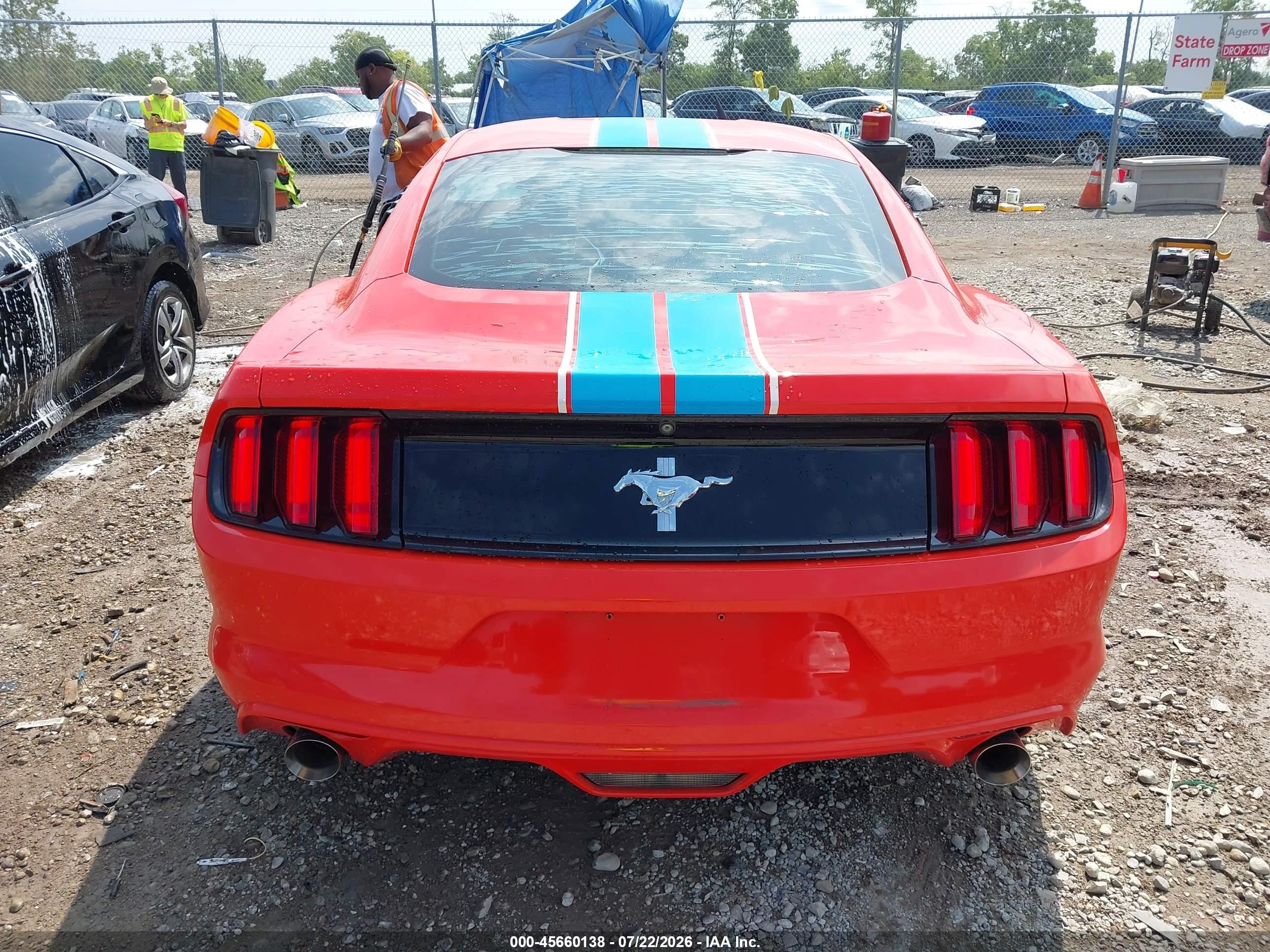 2015 Ford Mustang V6 Orange vin: 1FA6P8AM1F5374995