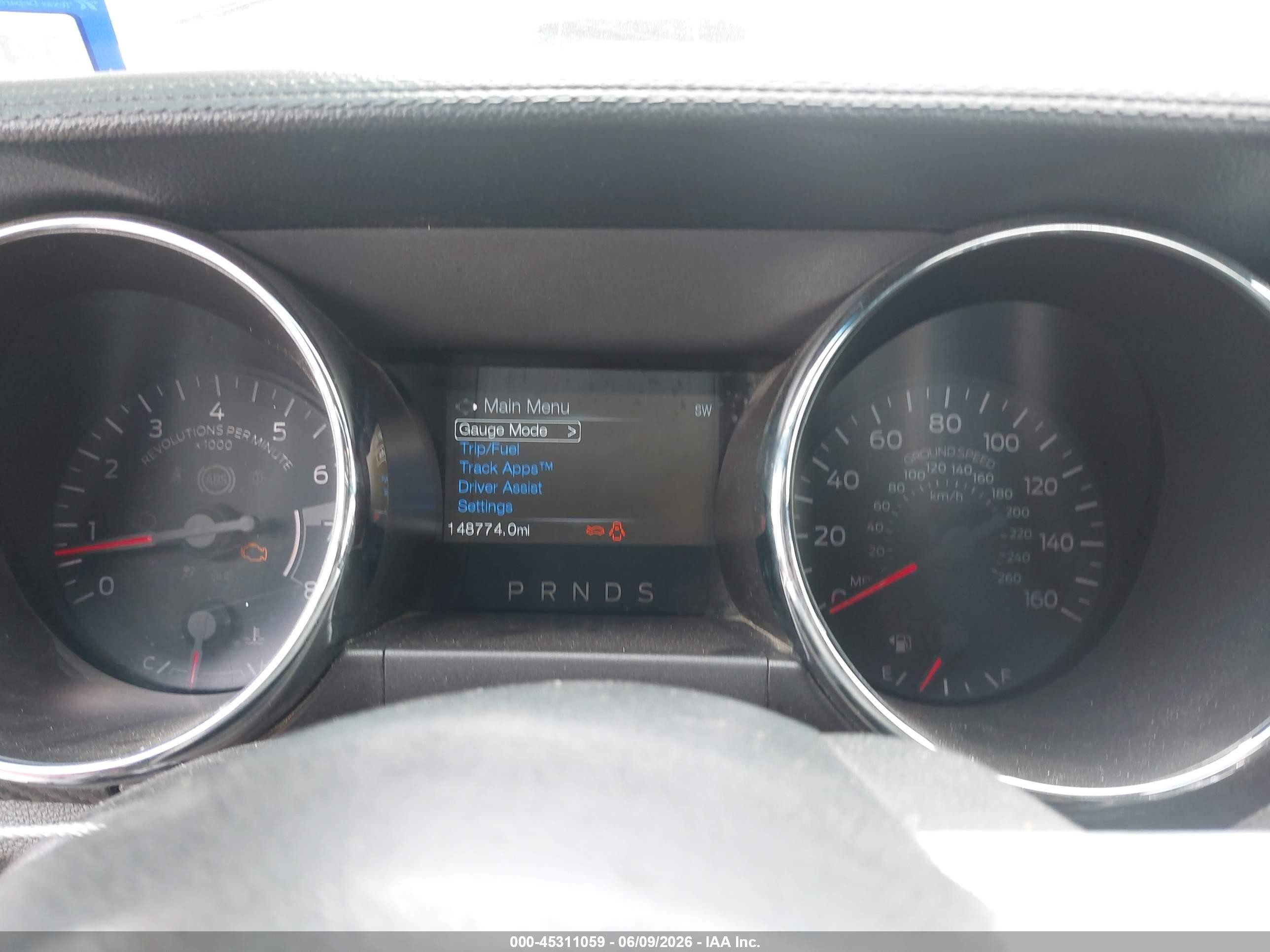 2015 Ford Mustang V6 Gray vin: 1FA6P8AM1F5399752