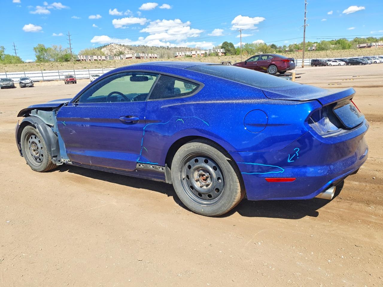 2015 Ford Mustang Blue vin: 1FA6P8AM1F5400429