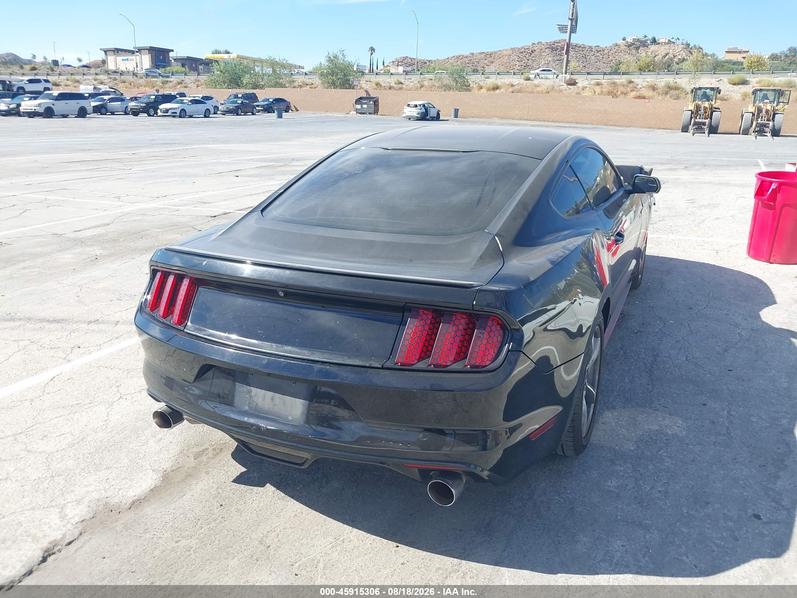 2016 Ford Mustang V6 Black vin: 1FA6P8AM1G5256754