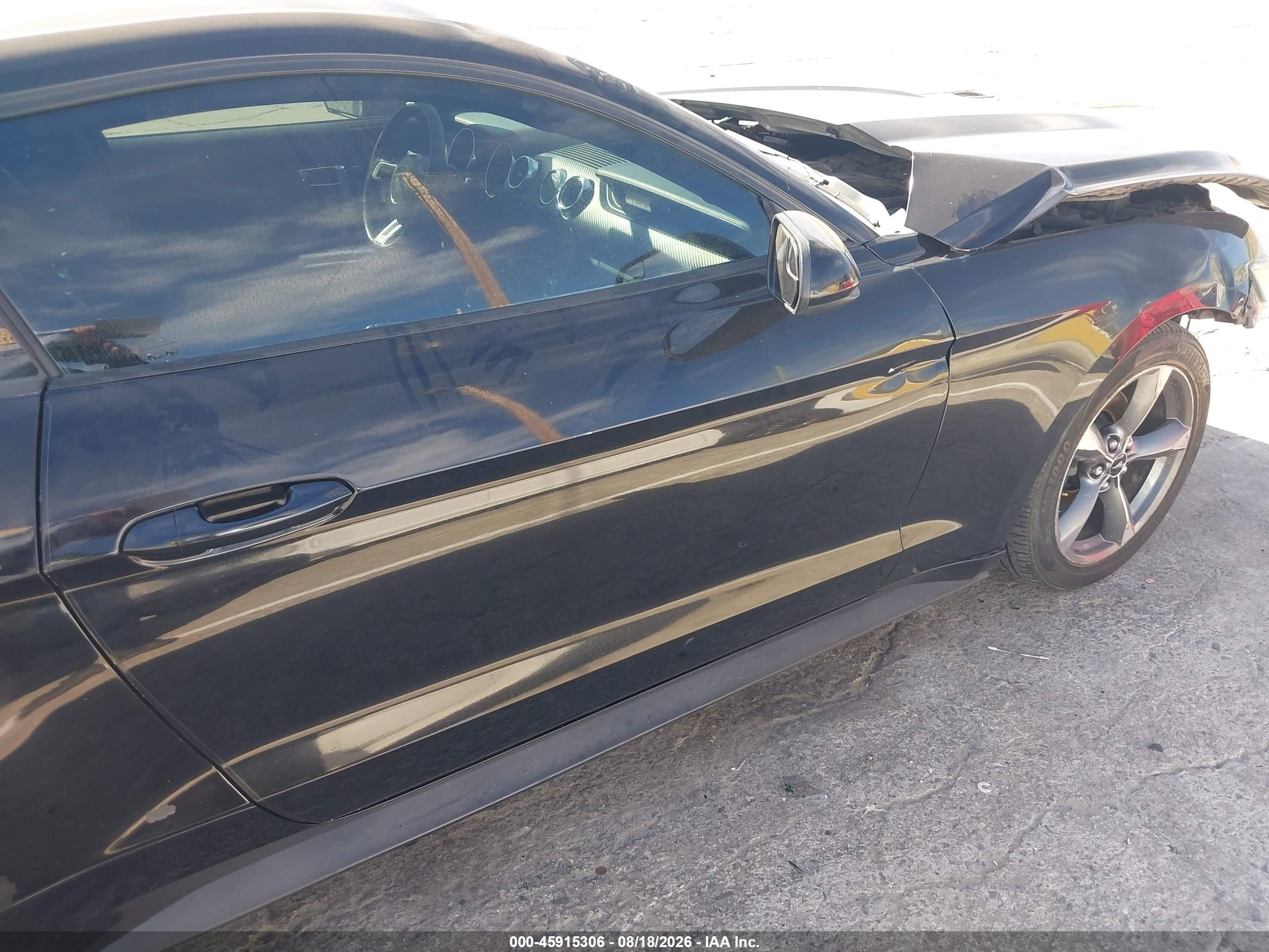 2016 Ford Mustang V6 Black vin: 1FA6P8AM1G5256754