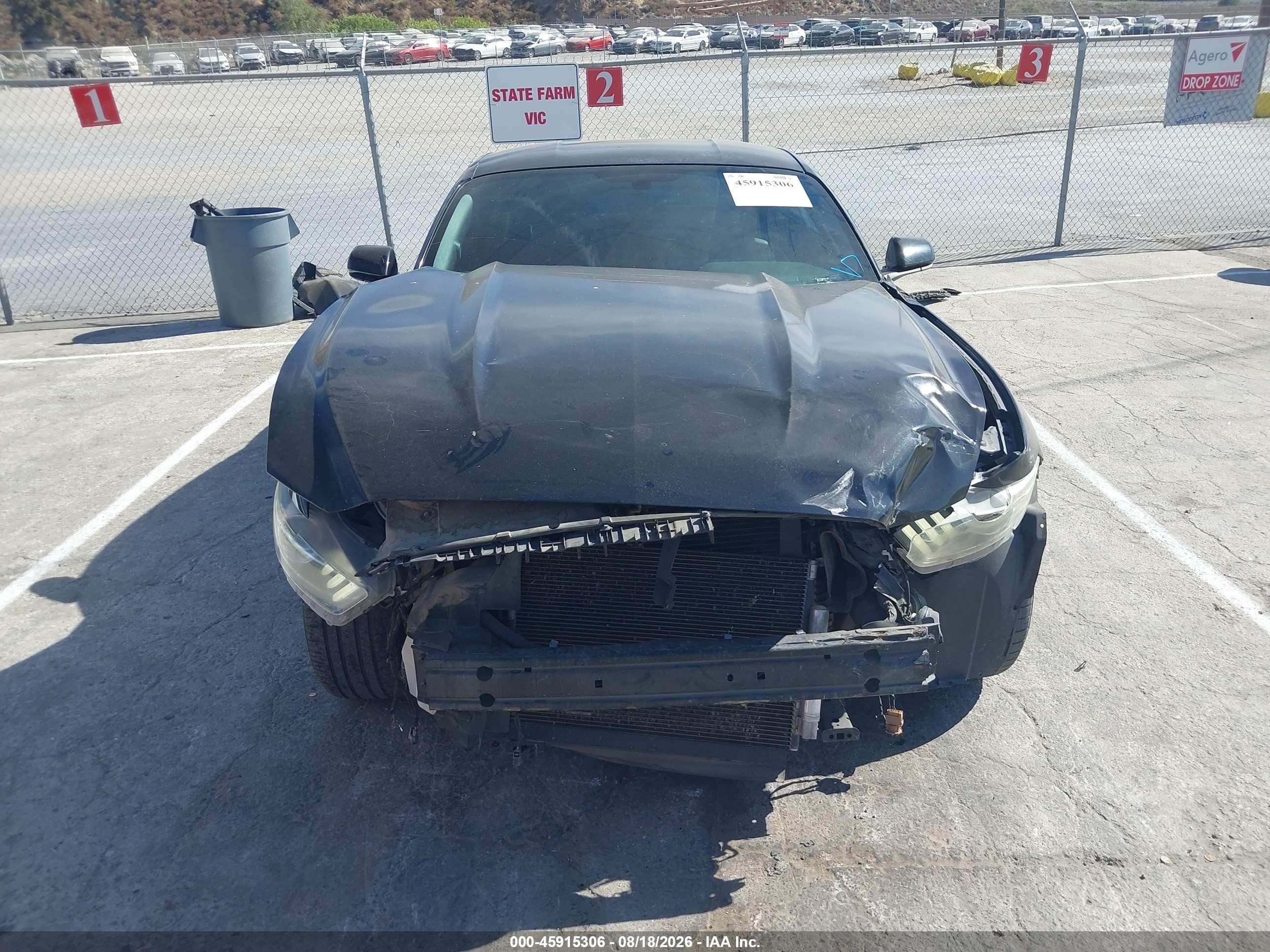2016 Ford Mustang V6 Black vin: 1FA6P8AM1G5256754