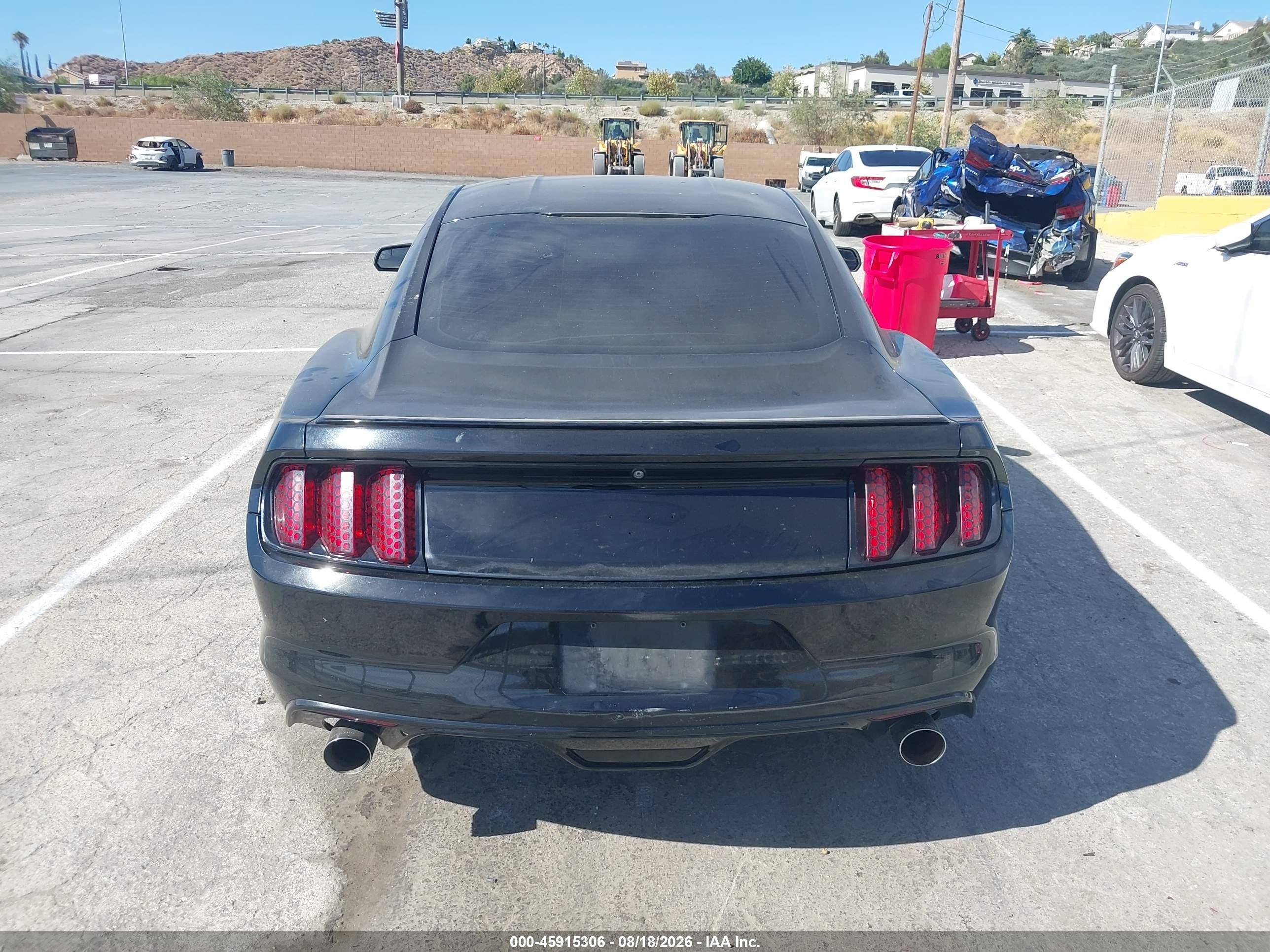 2016 Ford Mustang V6 Black vin: 1FA6P8AM1G5256754