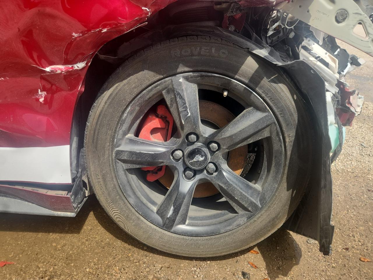 2017 Ford Mustang Red vin: 1FA6P8AM1H5264161 Damage: Right Front Wheel, Curb Rash, 2 To 3 Inches