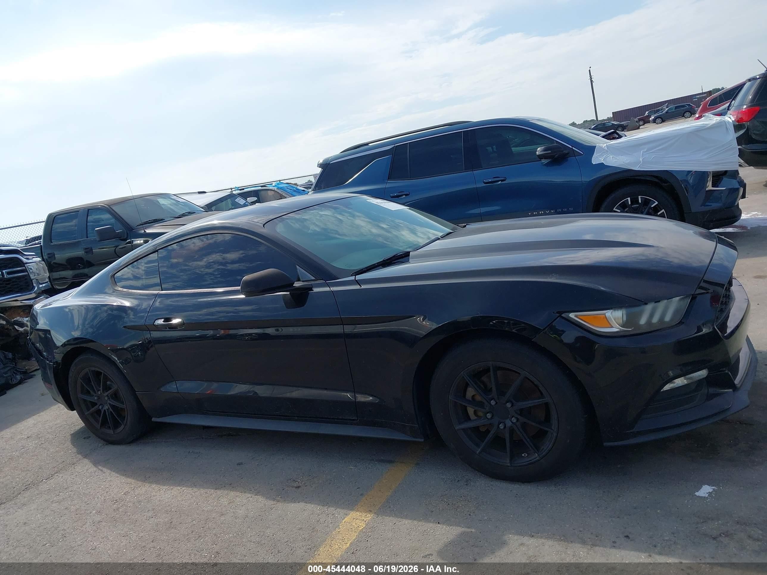 2017 Ford Mustang V6 Black vin: 1FA6P8AM1H5285642