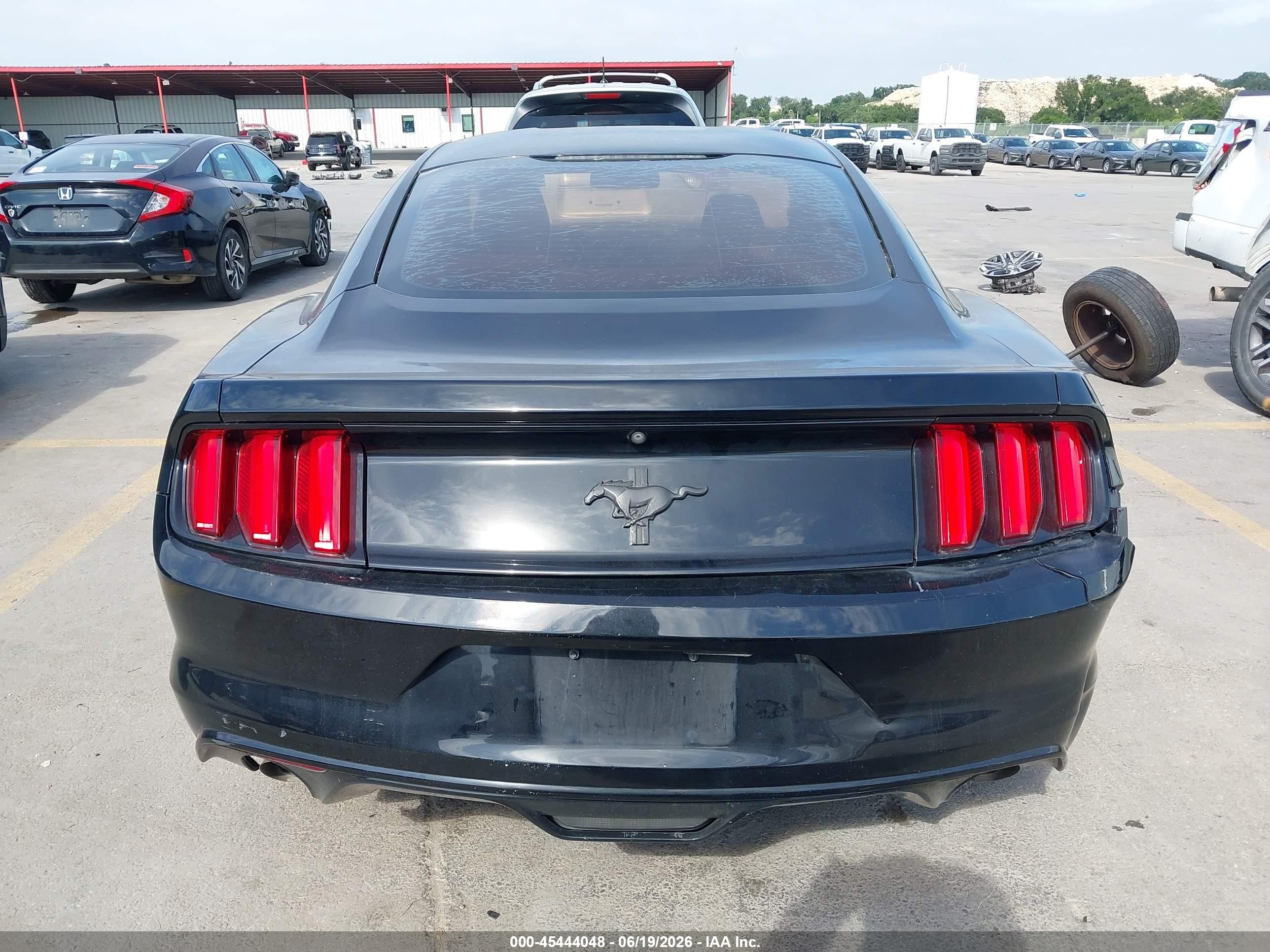 2017 Ford Mustang V6 Black vin: 1FA6P8AM1H5285642