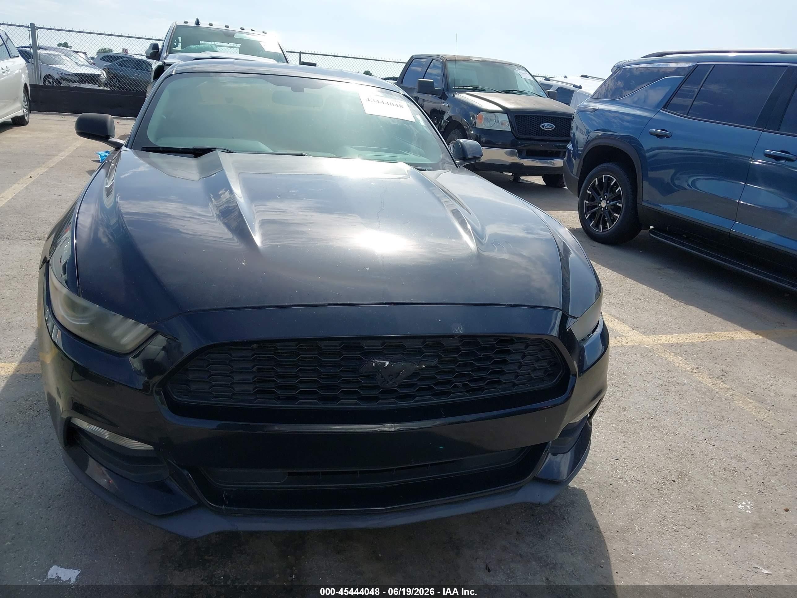 2017 Ford Mustang V6 Black vin: 1FA6P8AM1H5285642