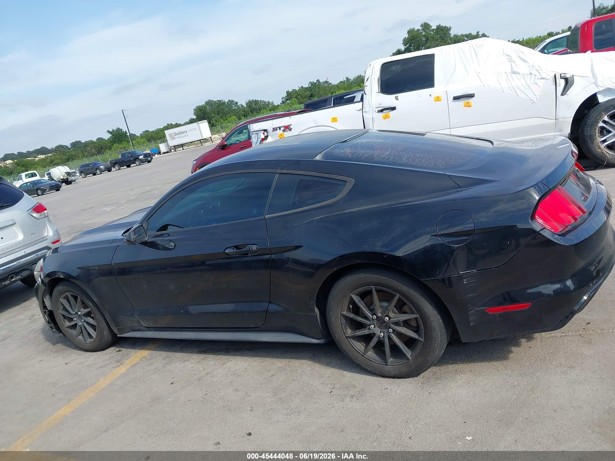 2017 Ford Mustang V6 Black vin: 1FA6P8AM1H5285642