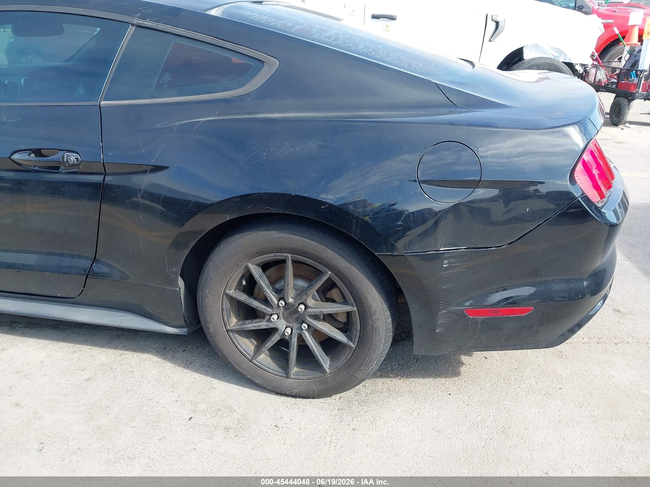 2017 Ford Mustang V6 Black vin: 1FA6P8AM1H5285642