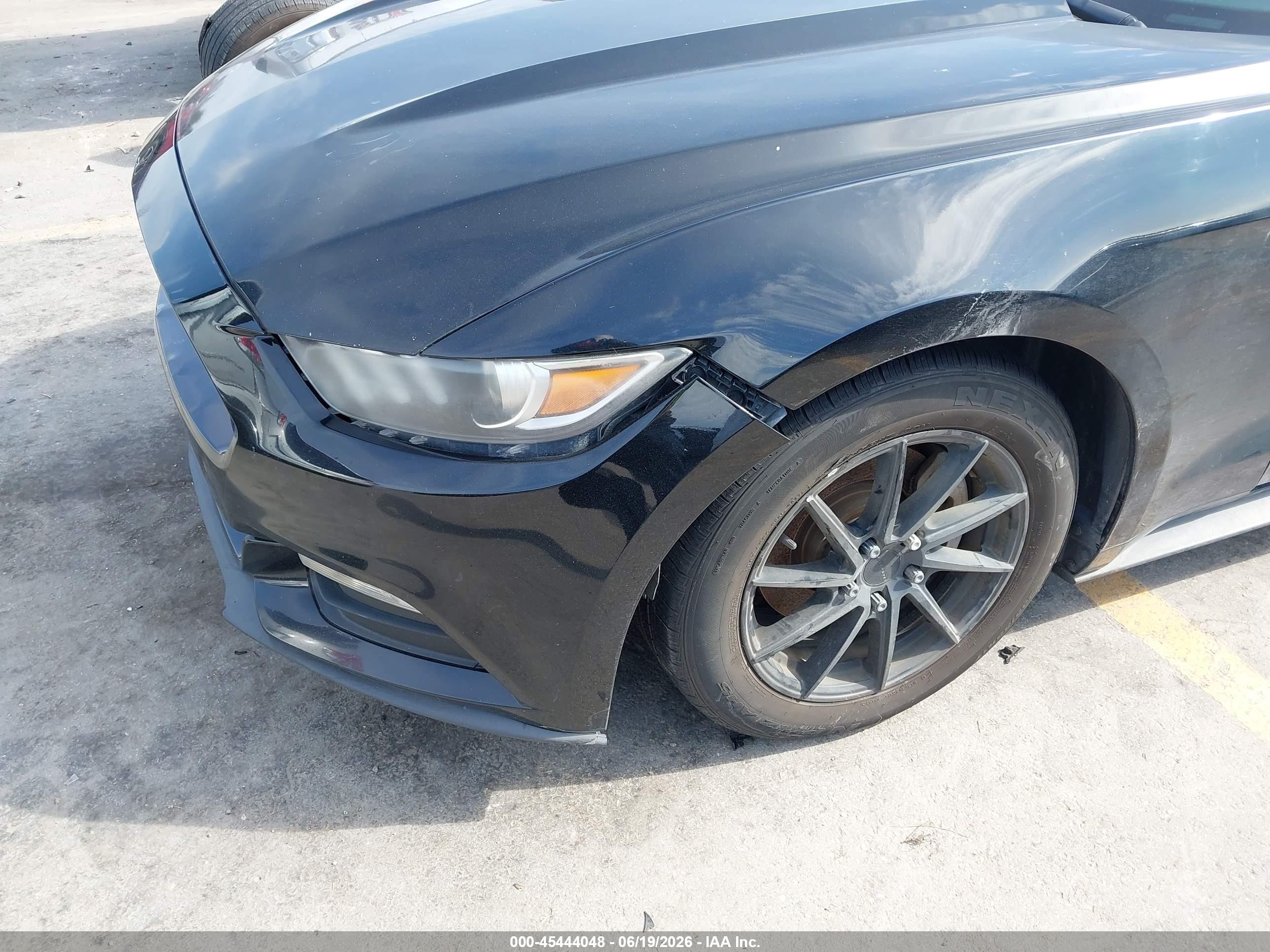 2017 Ford Mustang V6 Black vin: 1FA6P8AM1H5285642