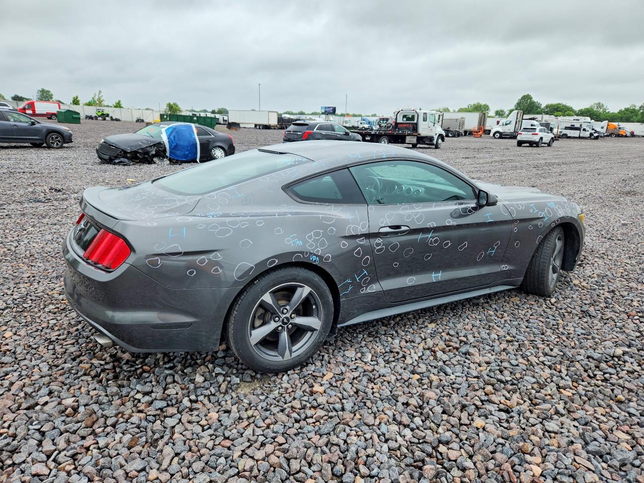 2015 Ford Mustang Gray vin: 1FA6P8AM2F5353587