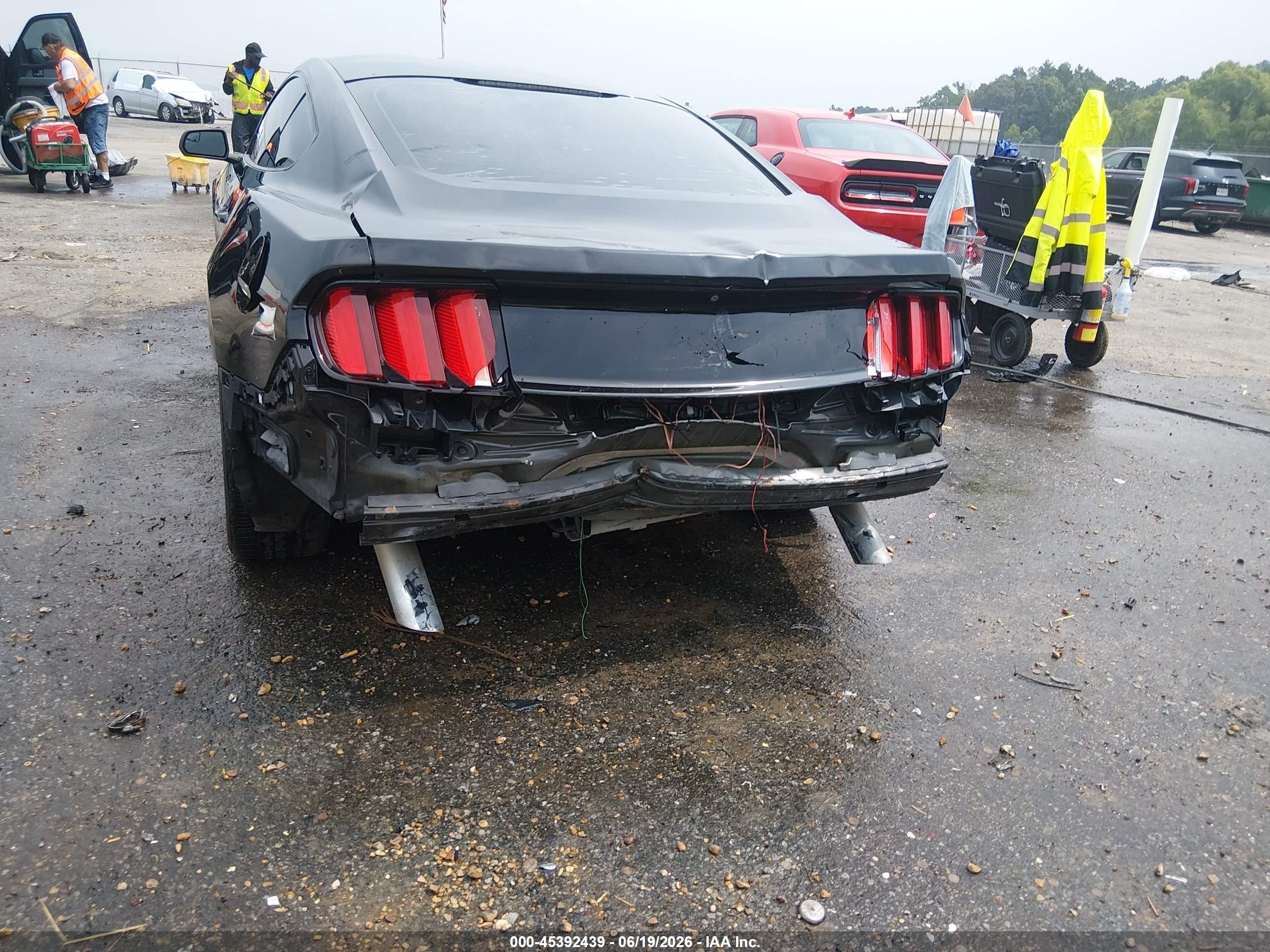 2015 Ford Mustang V6 Black vin: 1FA6P8AM2F5374018
