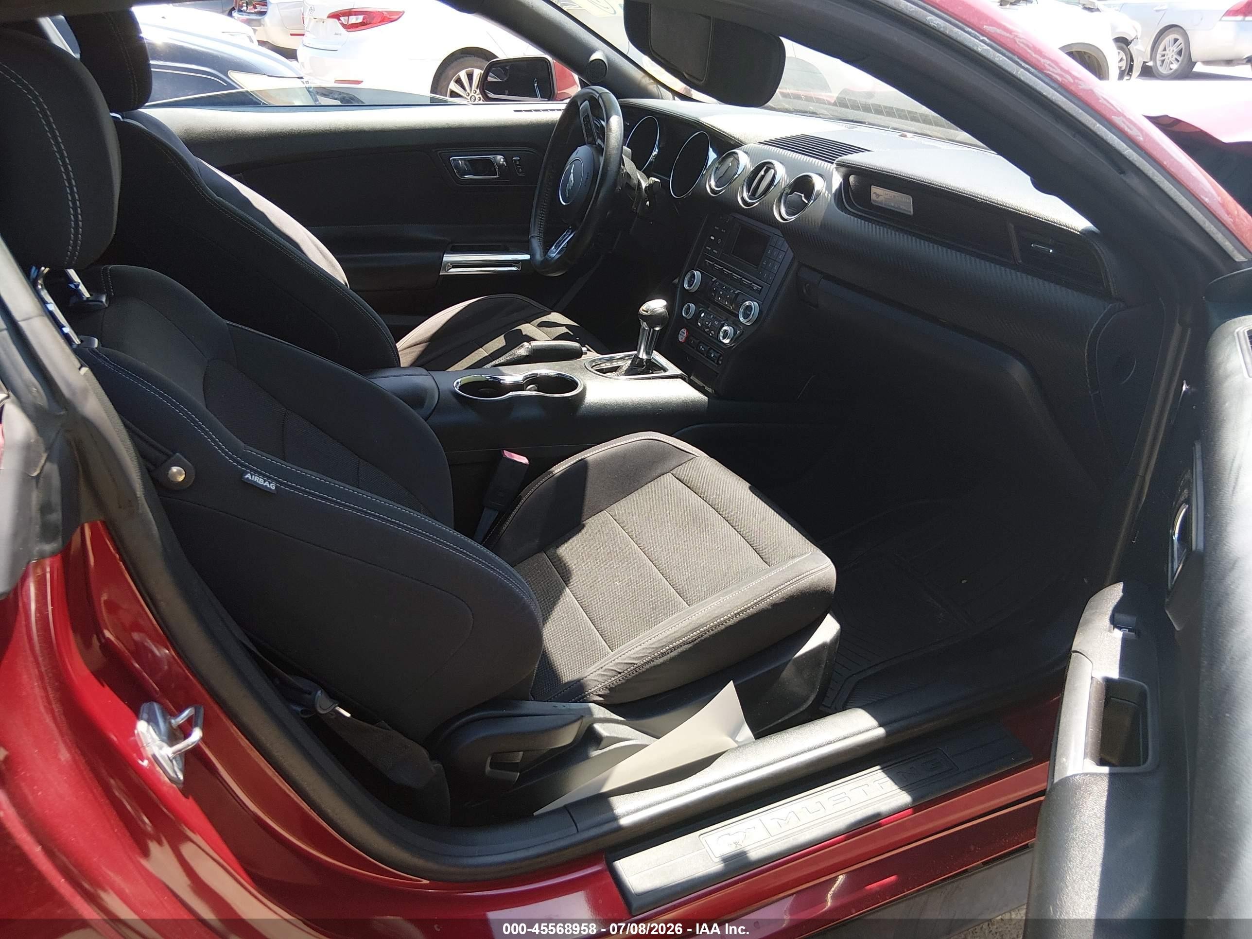 2015 Ford Mustang V6 Red vin: 1FA6P8AM2F5374343