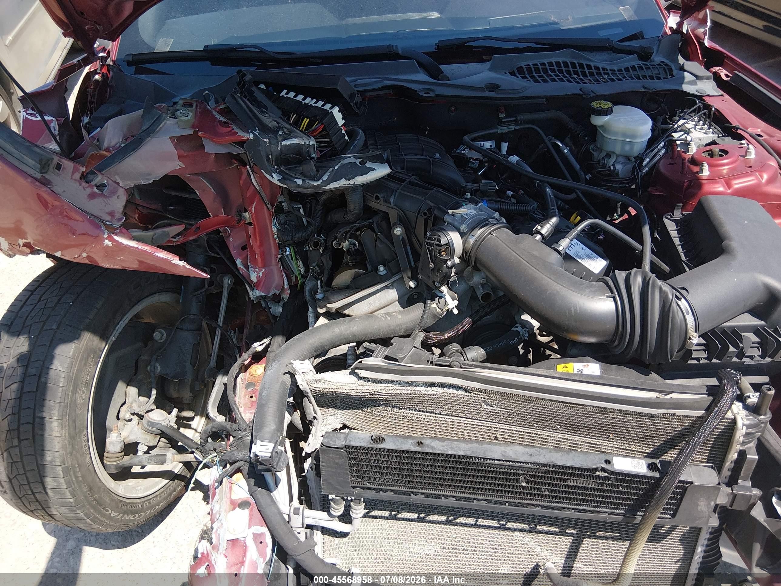 2015 Ford Mustang V6 Red vin: 1FA6P8AM2F5374343