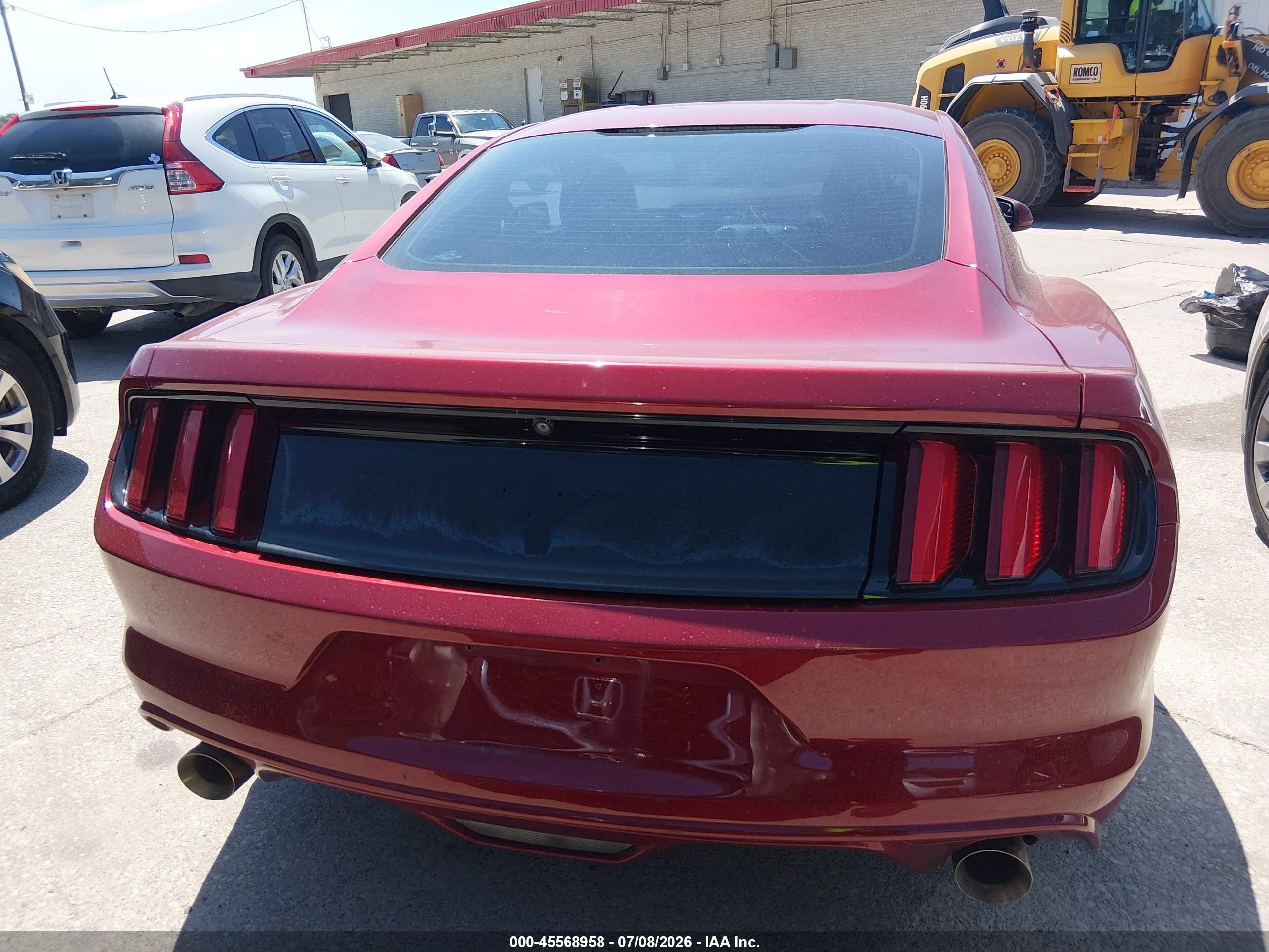 2015 Ford Mustang V6 Red vin: 1FA6P8AM2F5374343