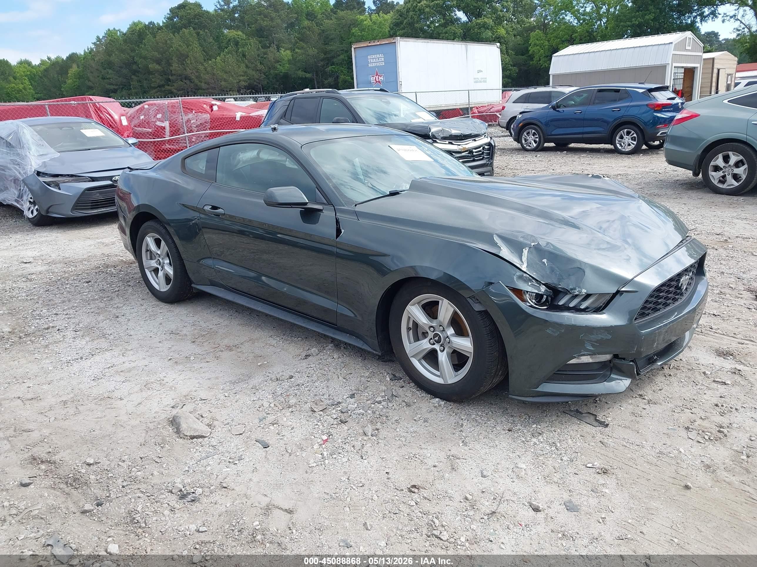2015 Ford Mustang V6 Green vin: 1FA6P8AM2F5377906