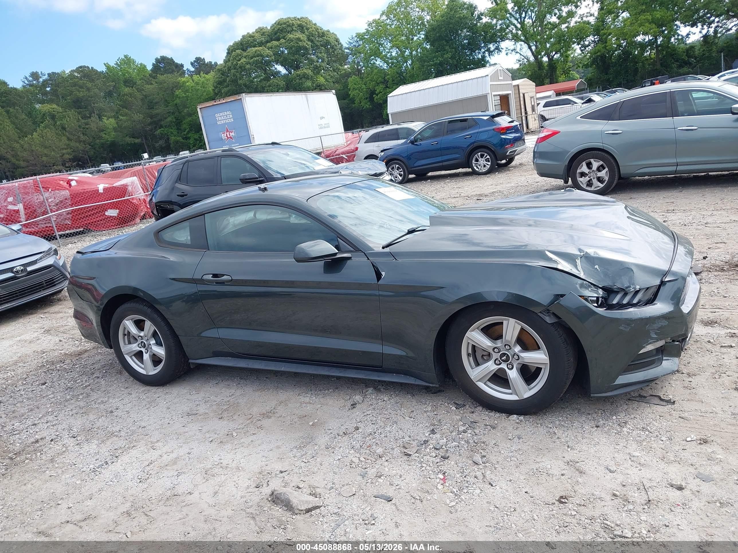 2015 Ford Mustang V6 Green vin: 1FA6P8AM2F5377906