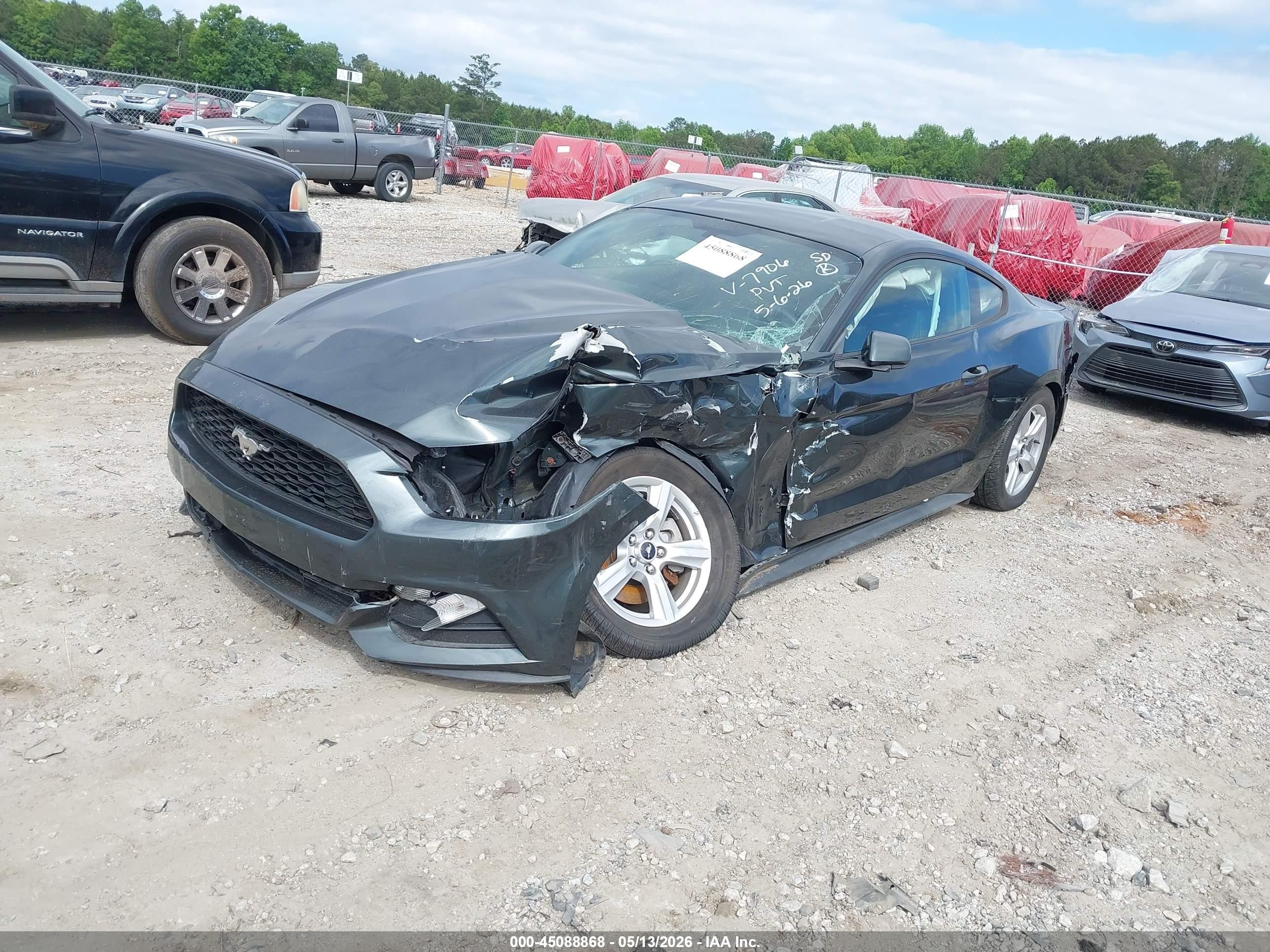 2015 Ford Mustang V6 Green vin: 1FA6P8AM2F5377906