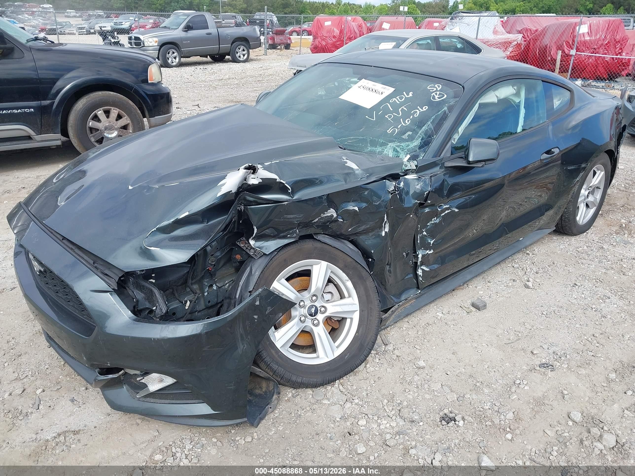 2015 Ford Mustang V6 Green vin: 1FA6P8AM2F5377906