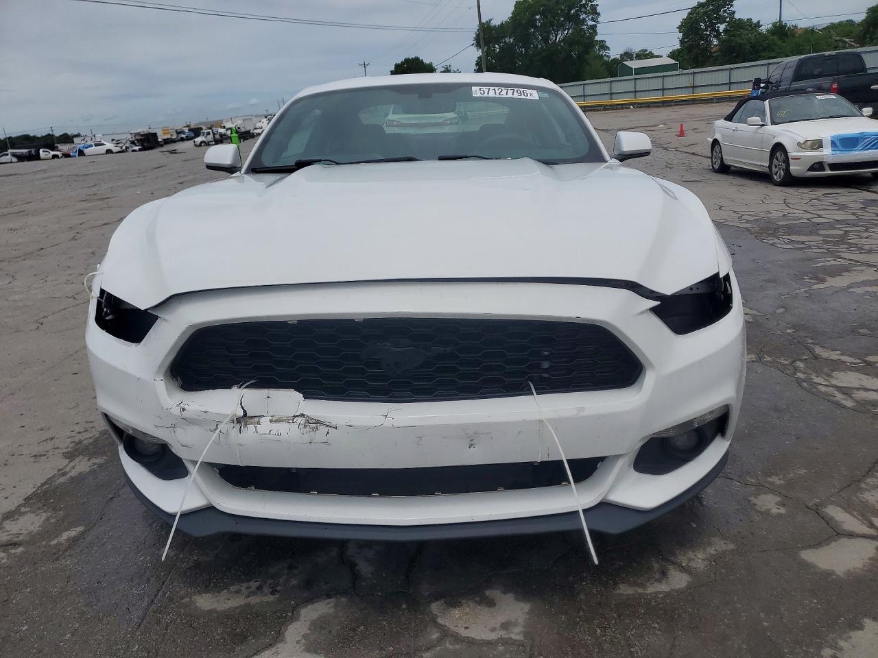 2015 Ford Mustang White vin: 1FA6P8AM2F5429325