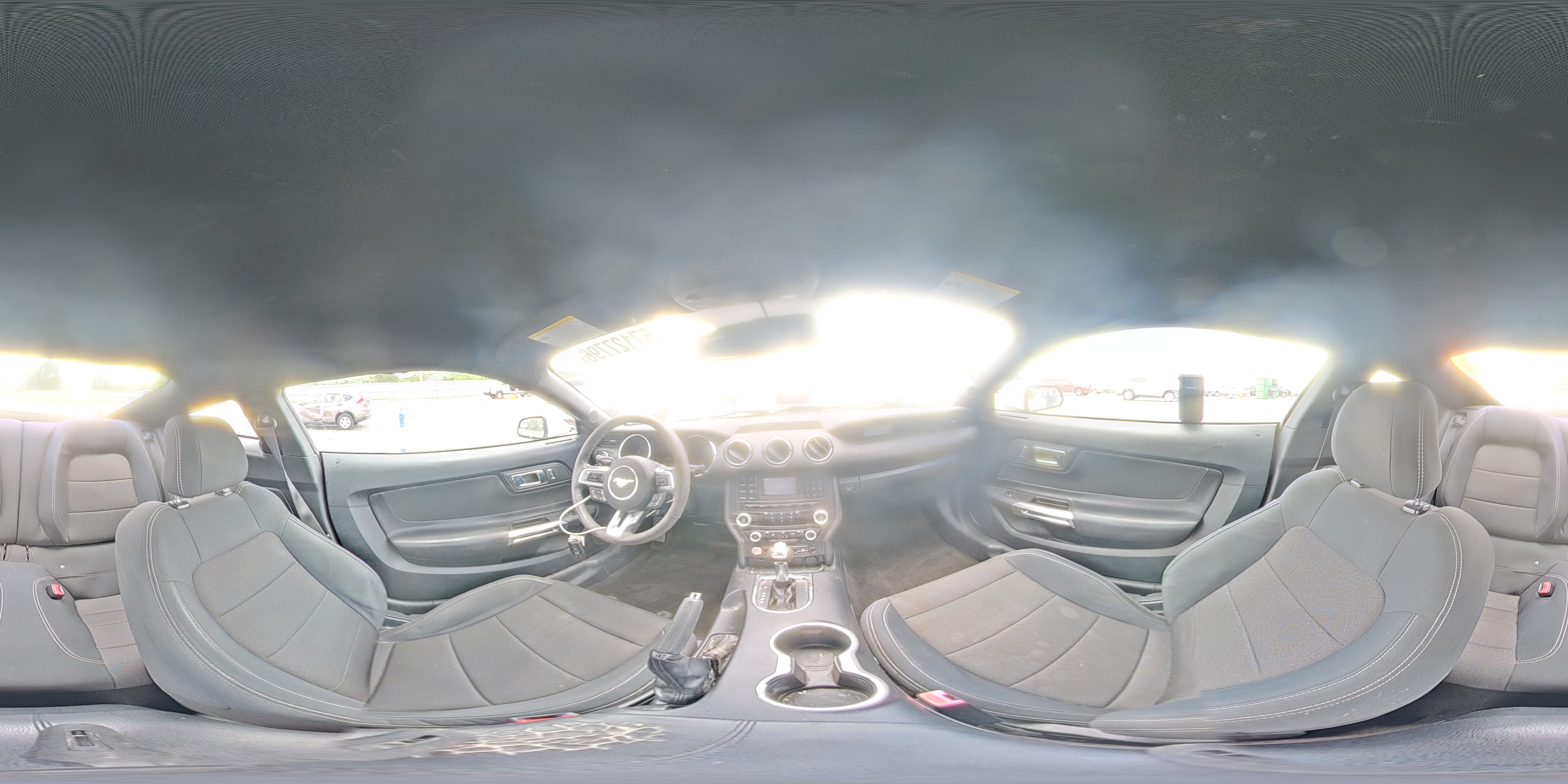 2015 Ford Mustang White vin: 1FA6P8AM2F5429325