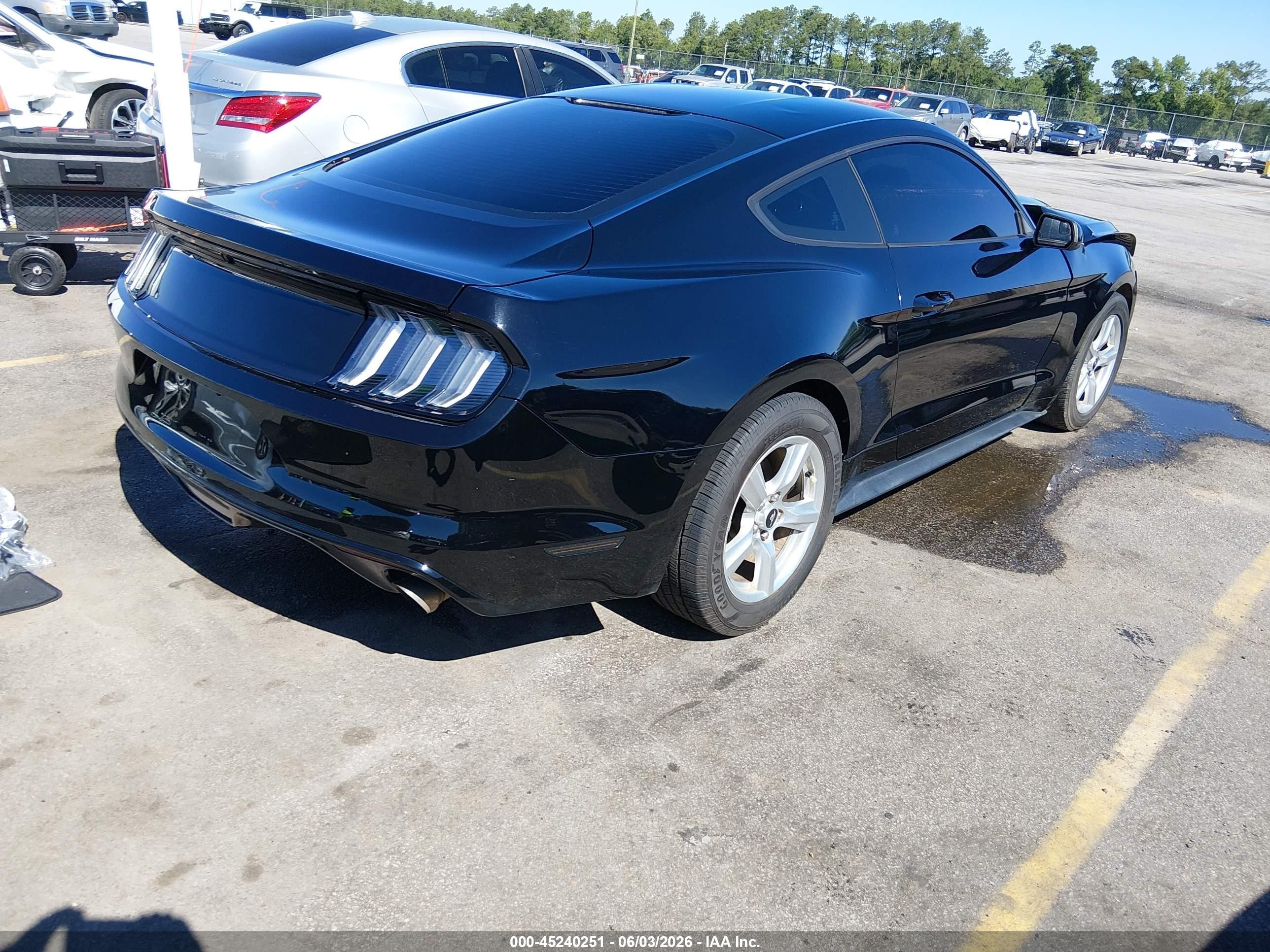 2015 Ford Mustang V6 Black vin: 1FA6P8AM3F5341769
