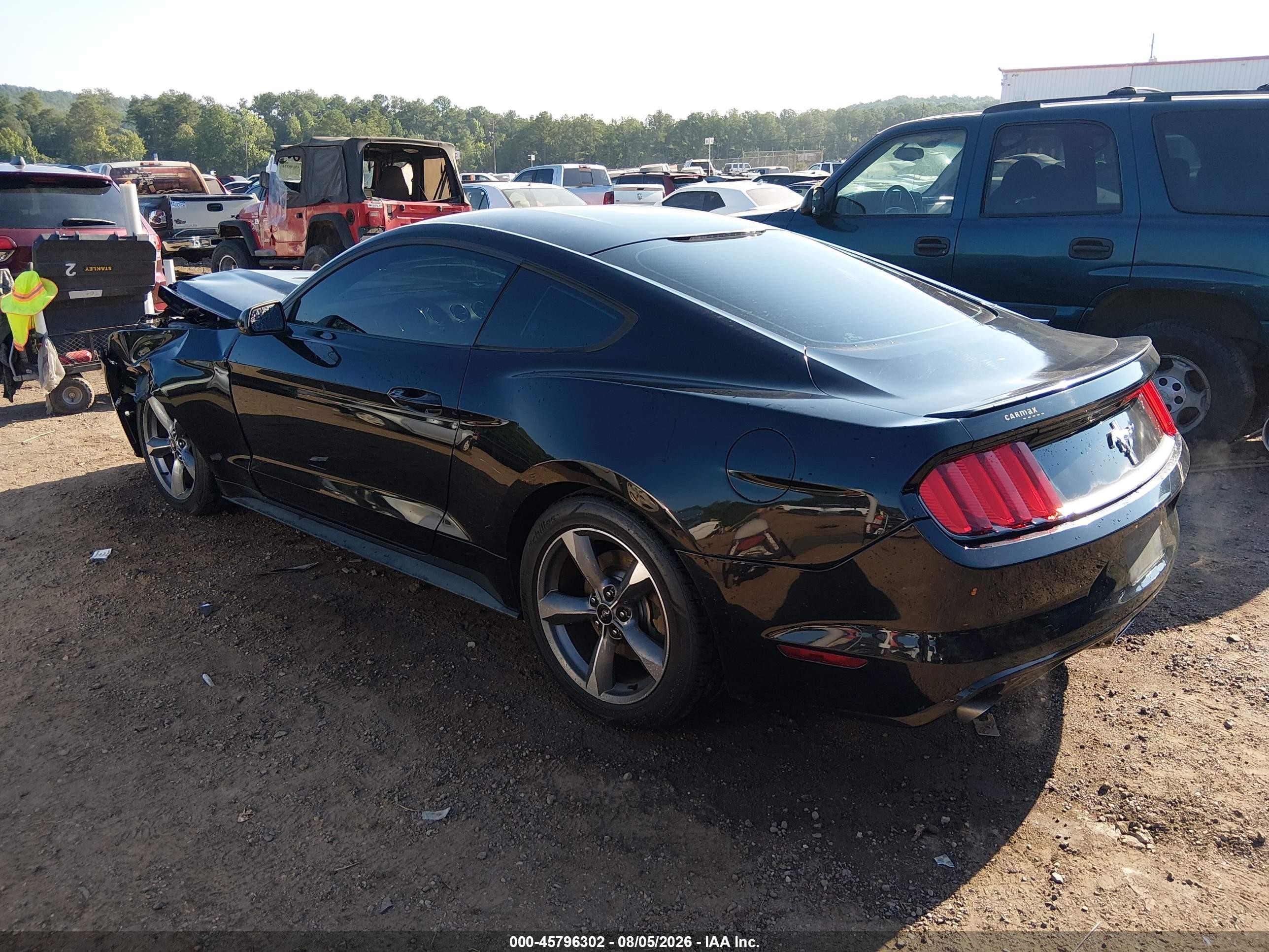 2015 Ford Mustang V6 Черный vin: 1FA6P8AM3F5346762