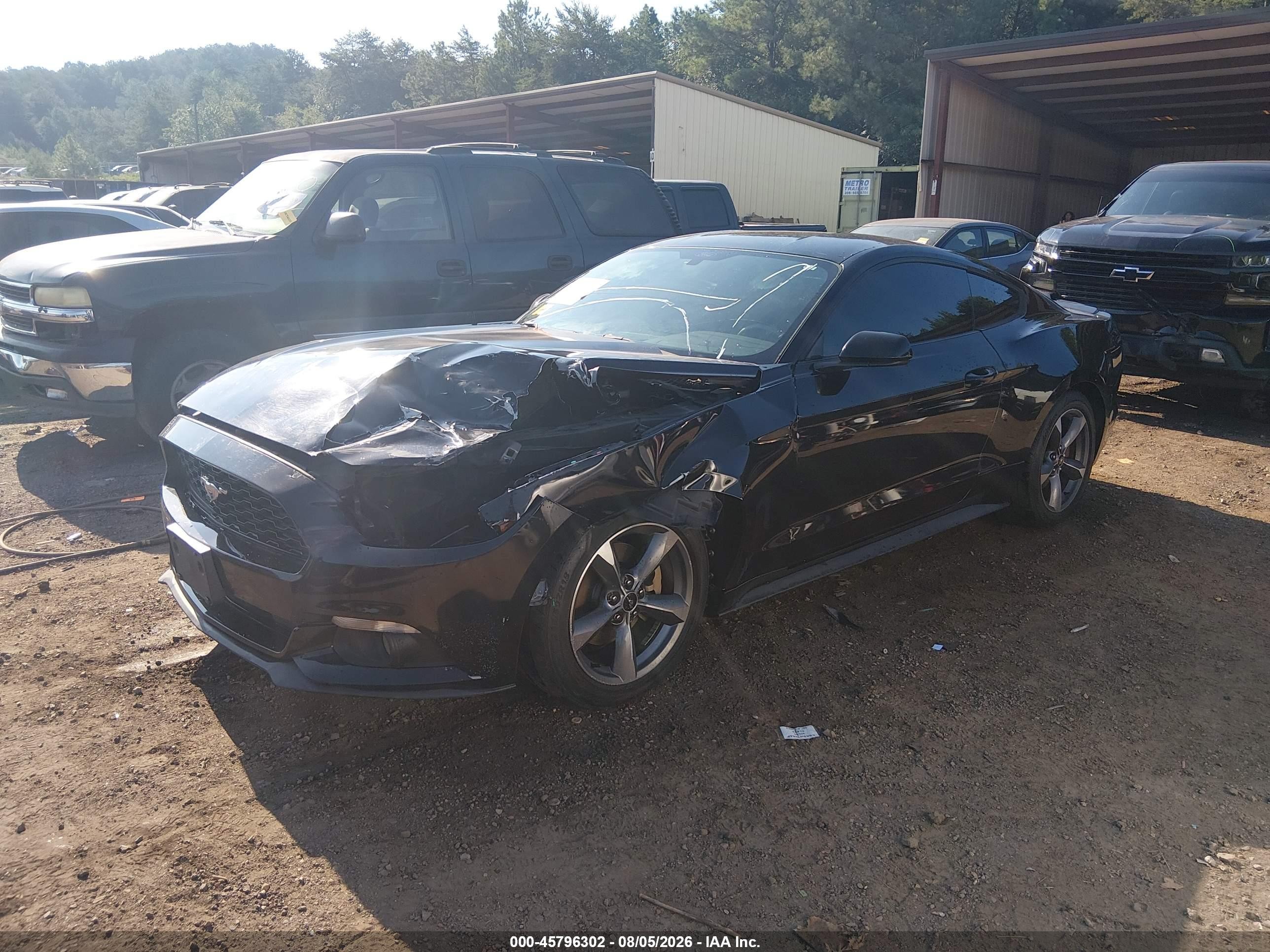 2015 Ford Mustang V6 Черный vin: 1FA6P8AM3F5346762