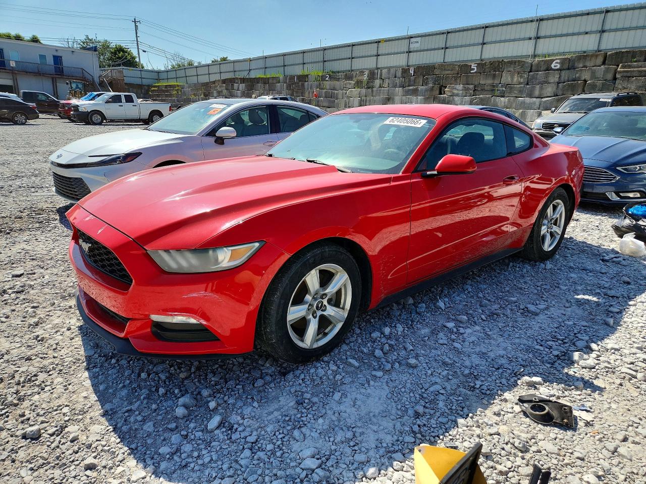 2015 Ford Mustang Red vin: 1FA6P8AM3F5348835