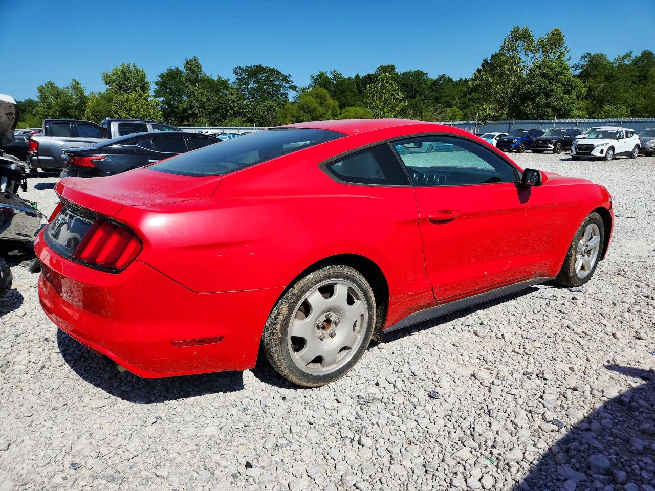 2015 Ford Mustang Red vin: 1FA6P8AM3F5348835