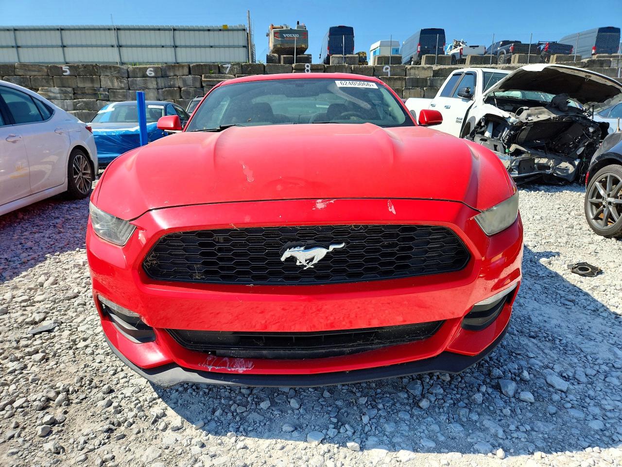 2015 Ford Mustang Red vin: 1FA6P8AM3F5348835
