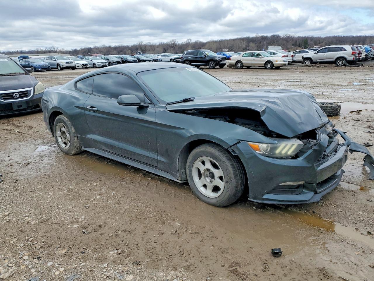 2015 Ford Mustang Gray vin: 1FA6P8AM3F5376604